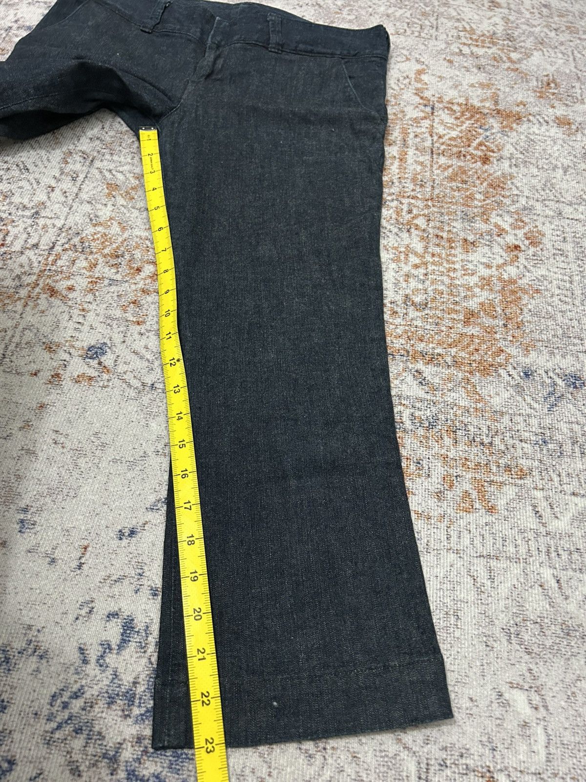45rpm × Blue Blue Japan × Japanese Brand 45Rpm Japan Denim Crooped Pants Size US 31 - 17 Thumbnail