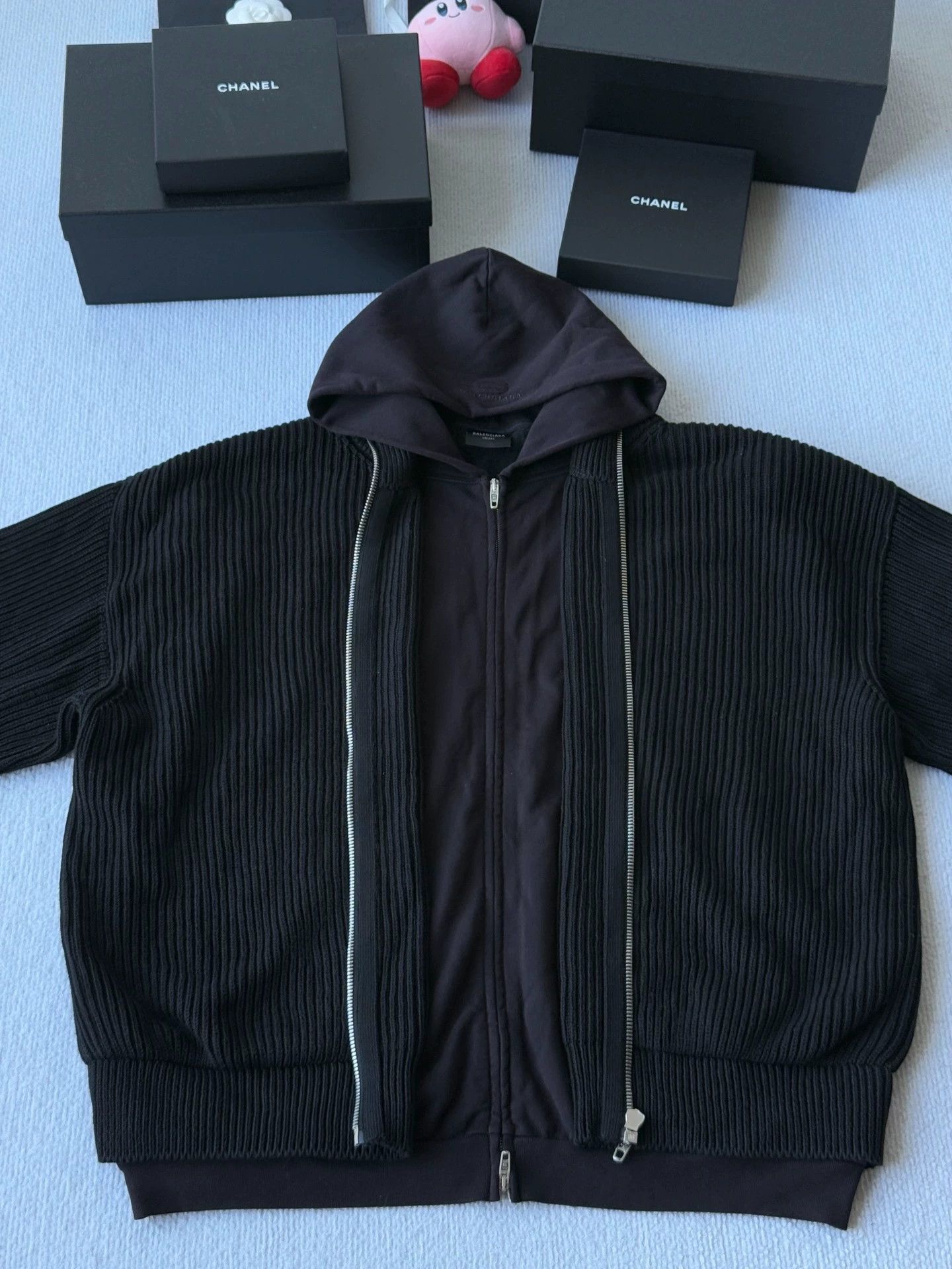 Balenciaga Balenciaga faux two-piece knit sweatshirt Size US XL / EU 56 / 4 - 3 Thumbnail