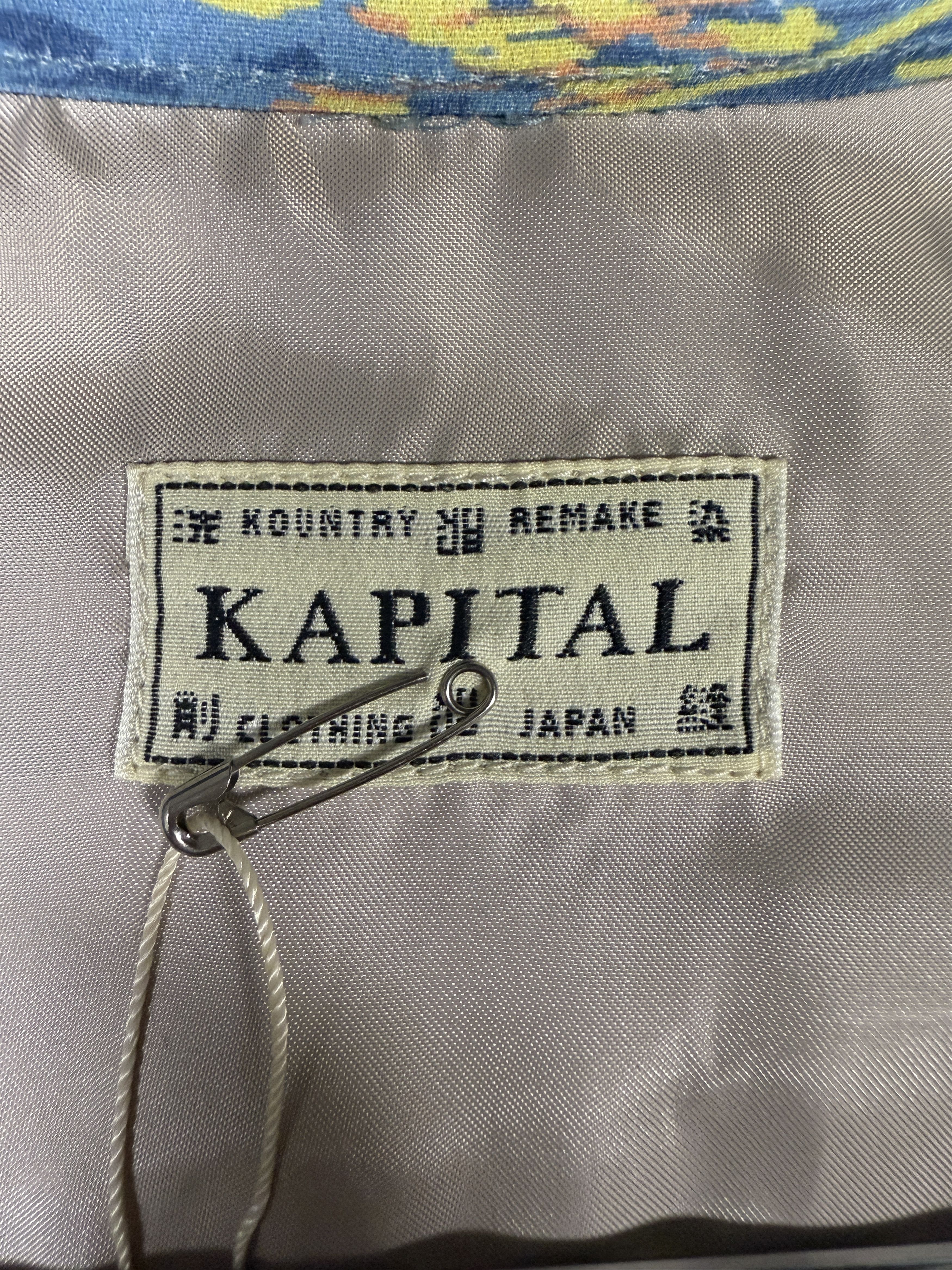 Kapital Kountry KAPITAL KOUNTRY KAMEHAMEHA RAYON DRIZZLER JACKET - BLUE Size S / US 4 / IT 40 - 4 Thumbnail