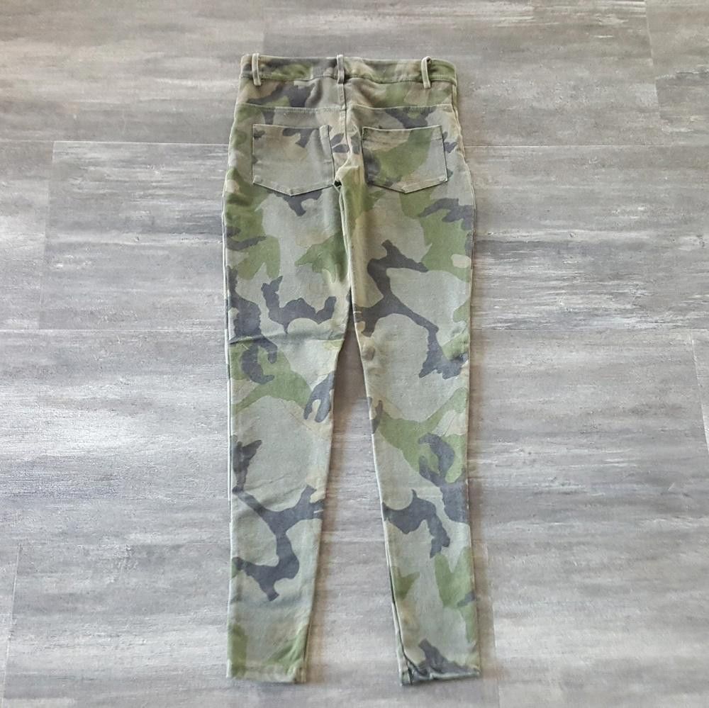 Designer Dark Camo Melville Skinny Pant Size 30" / US 8 / IT 44 - 2 Thumbnail