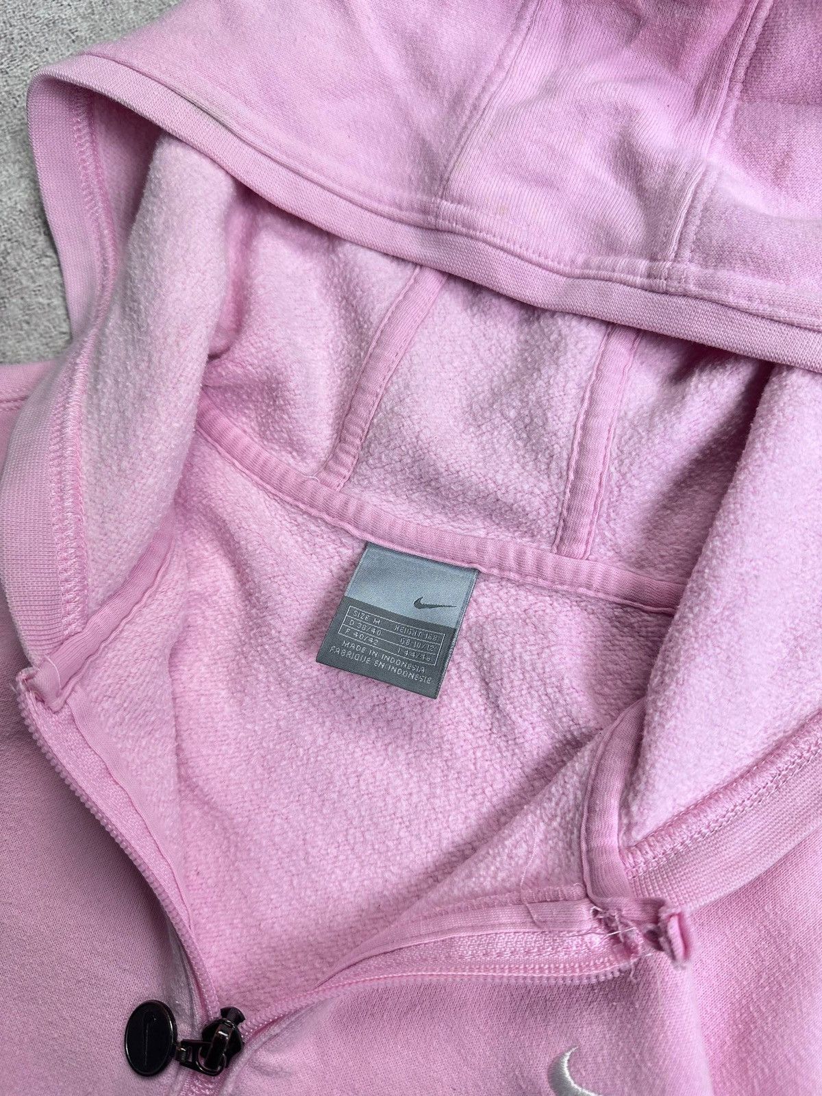 Nike Vintage 90s Nike Cute Zip Pink Hoodie L Size L / US 10 / IT 46 - 3 Thumbnail