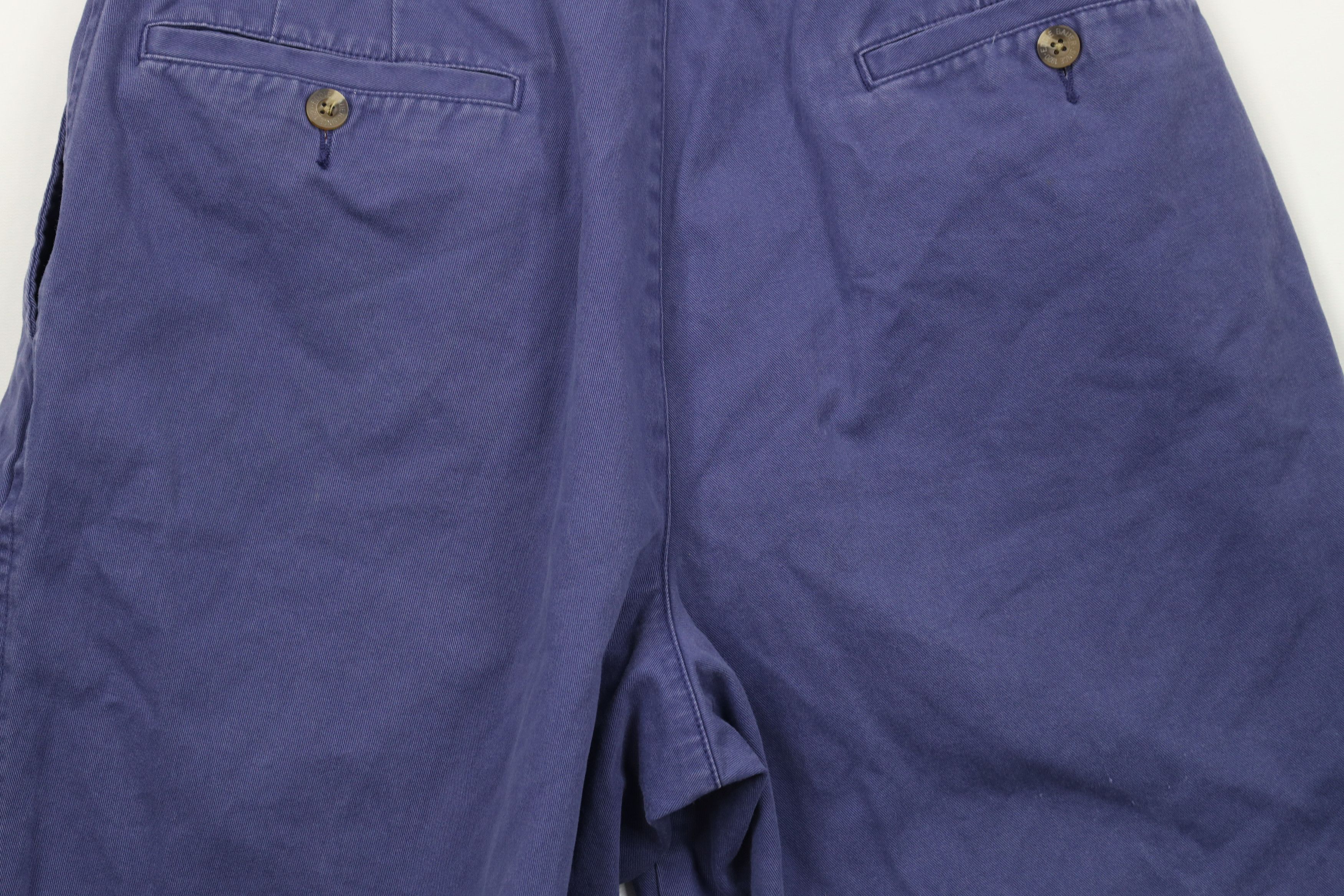 Eddie Bauer × Vintage Vintage 90s Eddie Bauer Above Knee Chino Shorts Blue Cotton Size US 30 / EU 46 - 10 Thumbnail