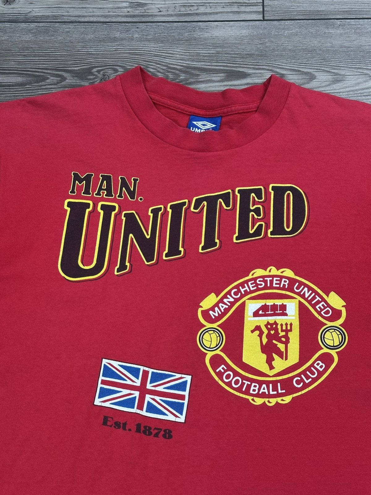 Umbro Vintage 90’s Umbro Manchester United T Shirt Size US L / EU 52-54 / 3 - 3 Thumbnail