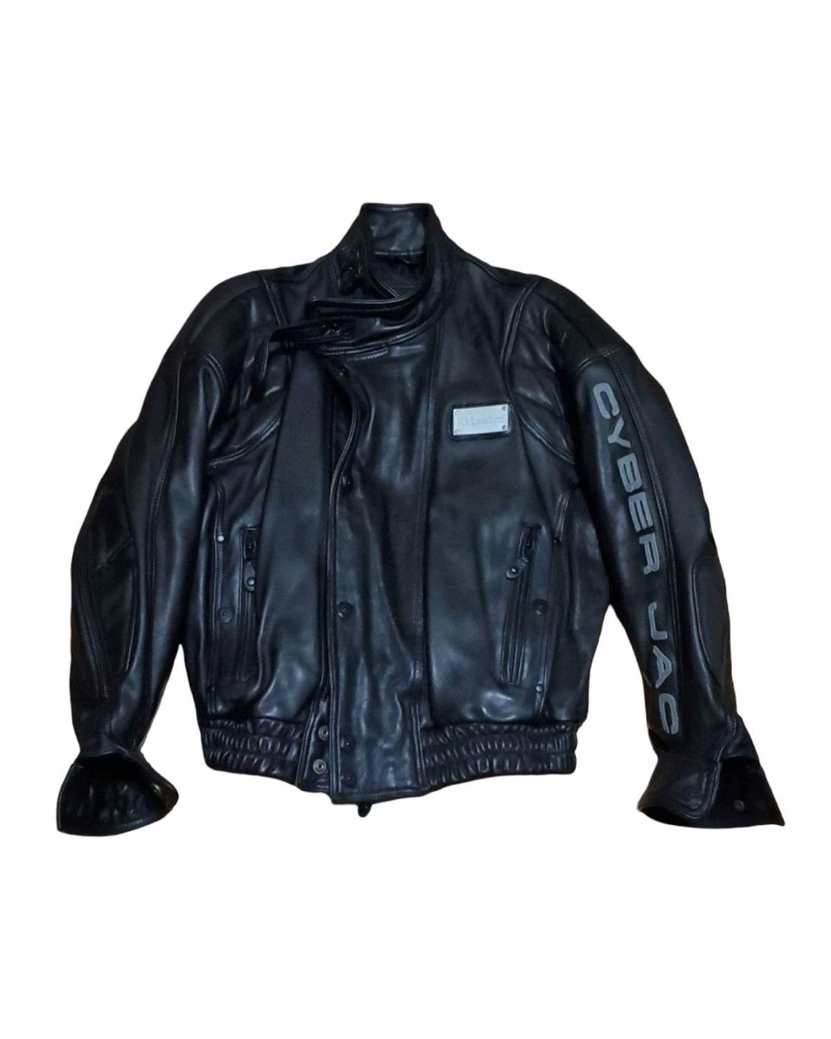 Kadoya “Cyber Pill” Genuine Leather Bomber Biker Jacket Size US M / EU 48-50 / 2 - 2 Thumbnail