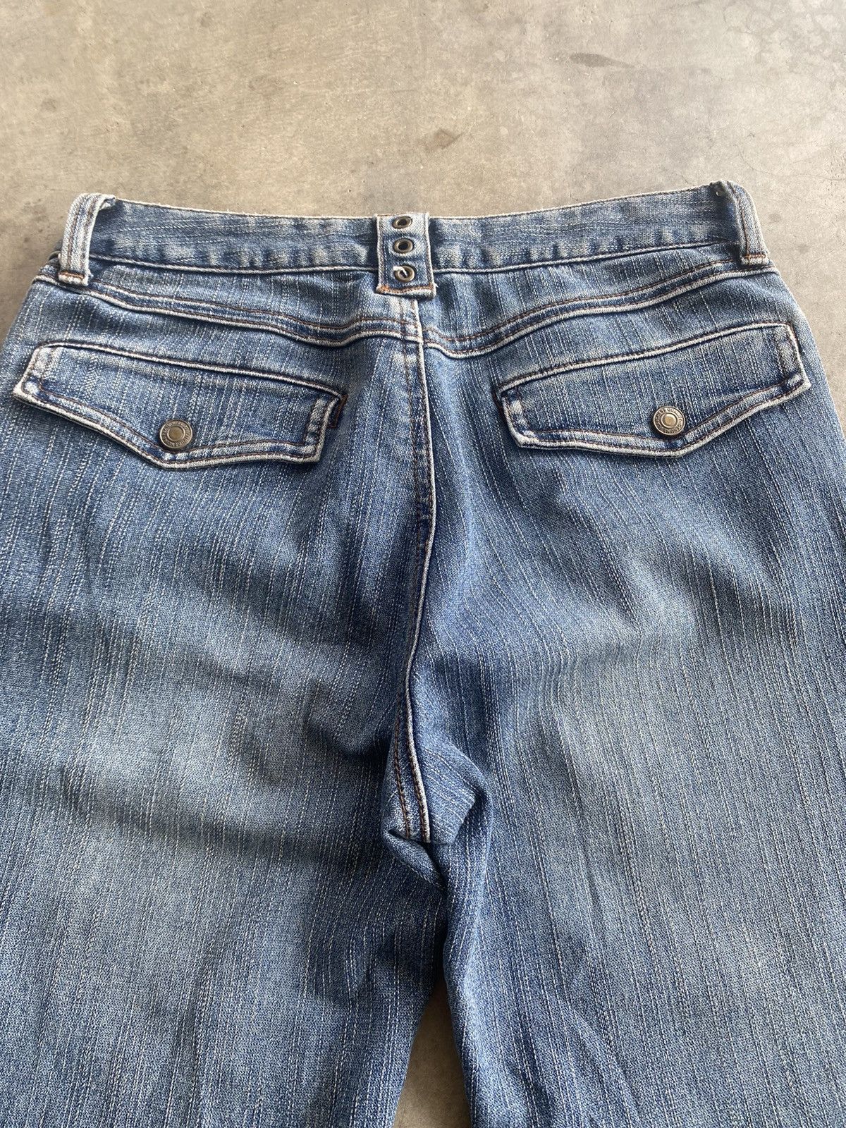 Hysteric Glamour × If Six Was Nine × Tornado Mart Japanese Jouer Aux Echecs Python Stretch Flare Jeans Size US 27 - 13 Thumbnail