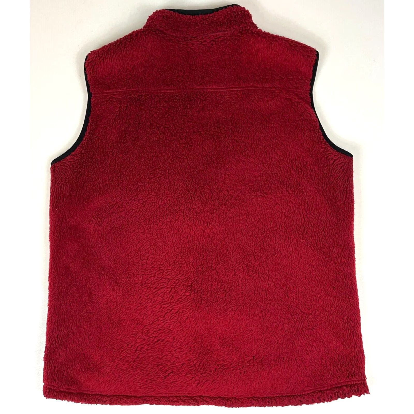Vintage L.L. Bean Men's Vintage Polartec Fleece Full Zip Vest Mid-Length Burgundy L Tall Regular Size Adult Mens Size US L / EU 52-54 / 3 - 3 Thumbnail
