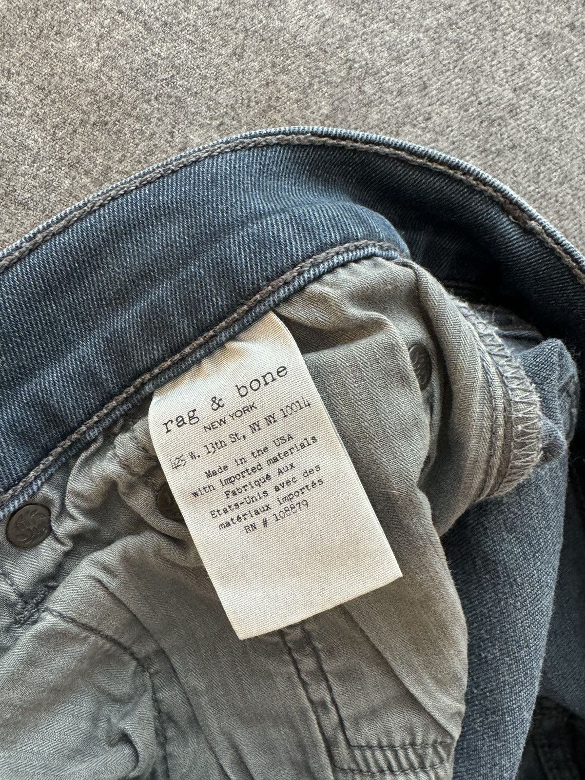 Rag & Bone Rag & Bone Fit 1 Skinny Jean Size US 32 / EU 48 - 3 Thumbnail