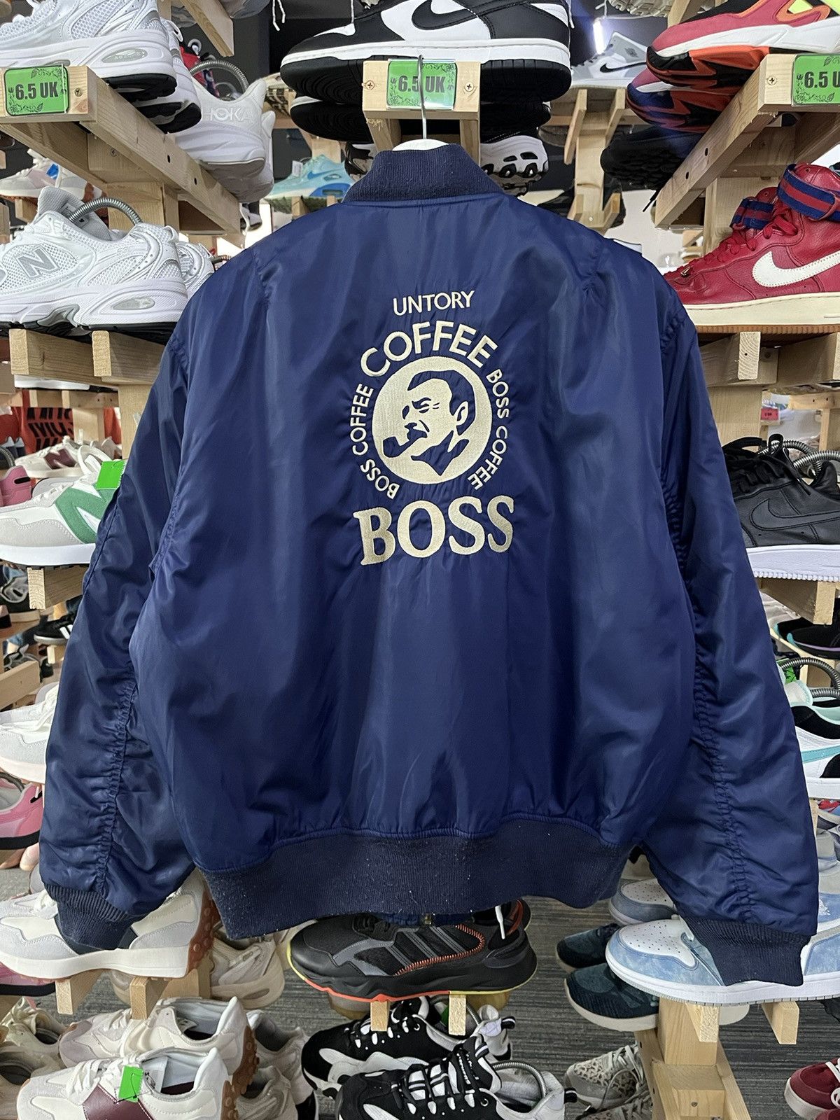 Japanese Brand × Vintage 🔥 VINTAGE 90’s SUNTORY COFFEE BOSS EMBROIDERY BOMBER JACKET Size US L / EU 52-54 / 3 - 1 Thumbnail