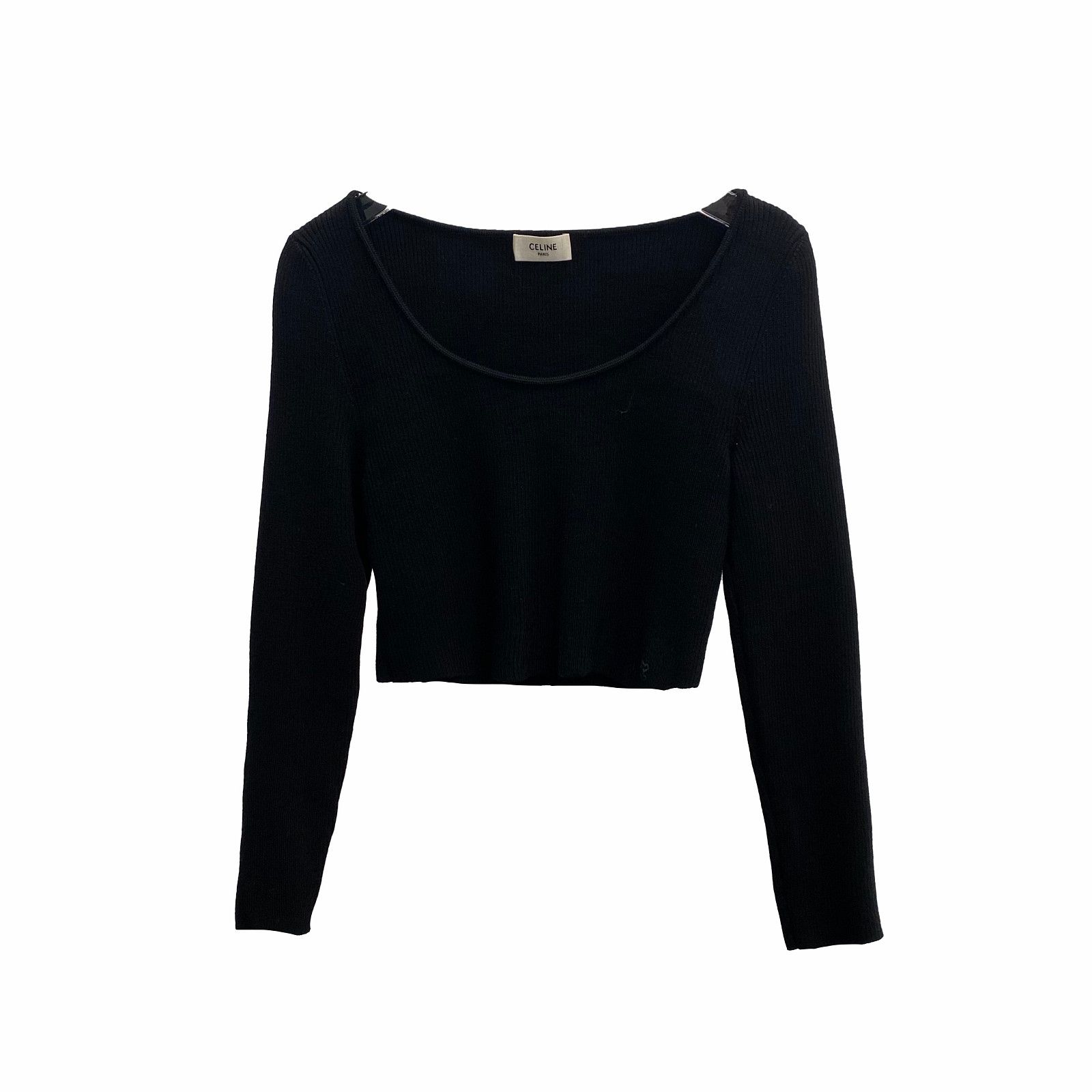 Celine Celine Logo Ribbed Knit Sweater Size S Size S / US 4 / IT 40 - 1 Thumbnail
