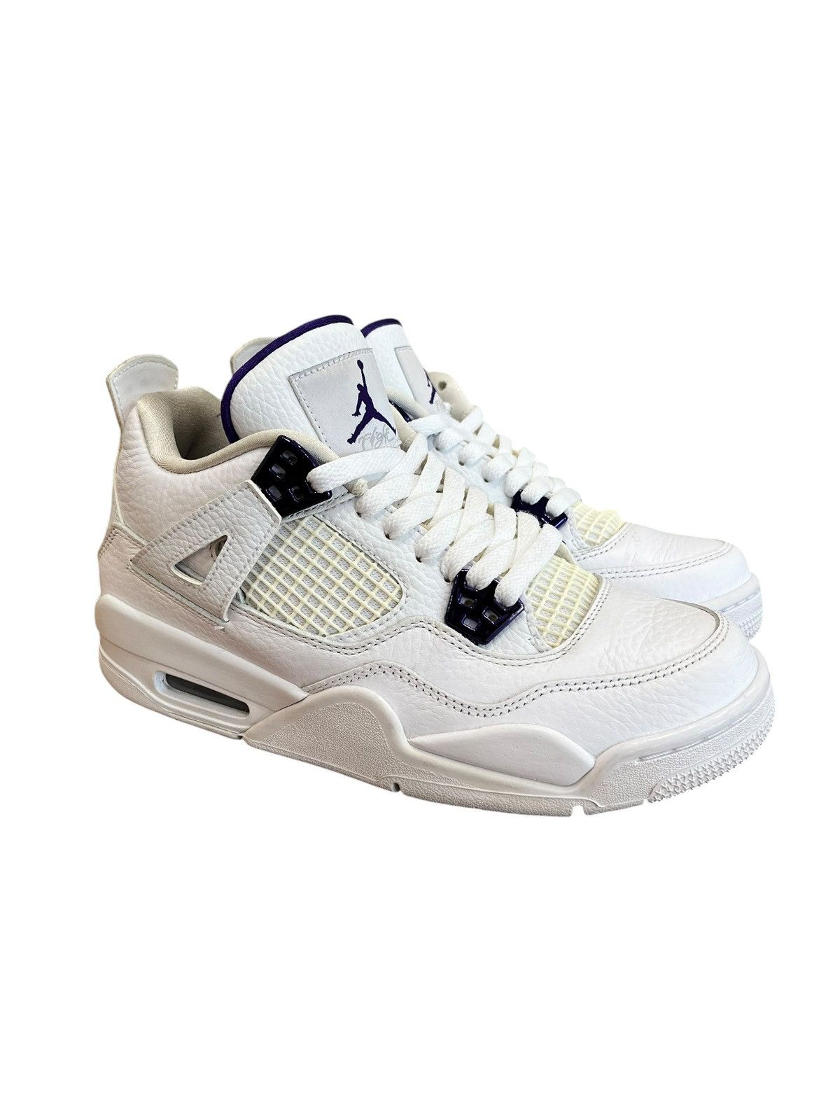 Jordan Brand Jordan 4 Retro Purple Metallic Size US 6 / EU 39 - 1 Thumbnail