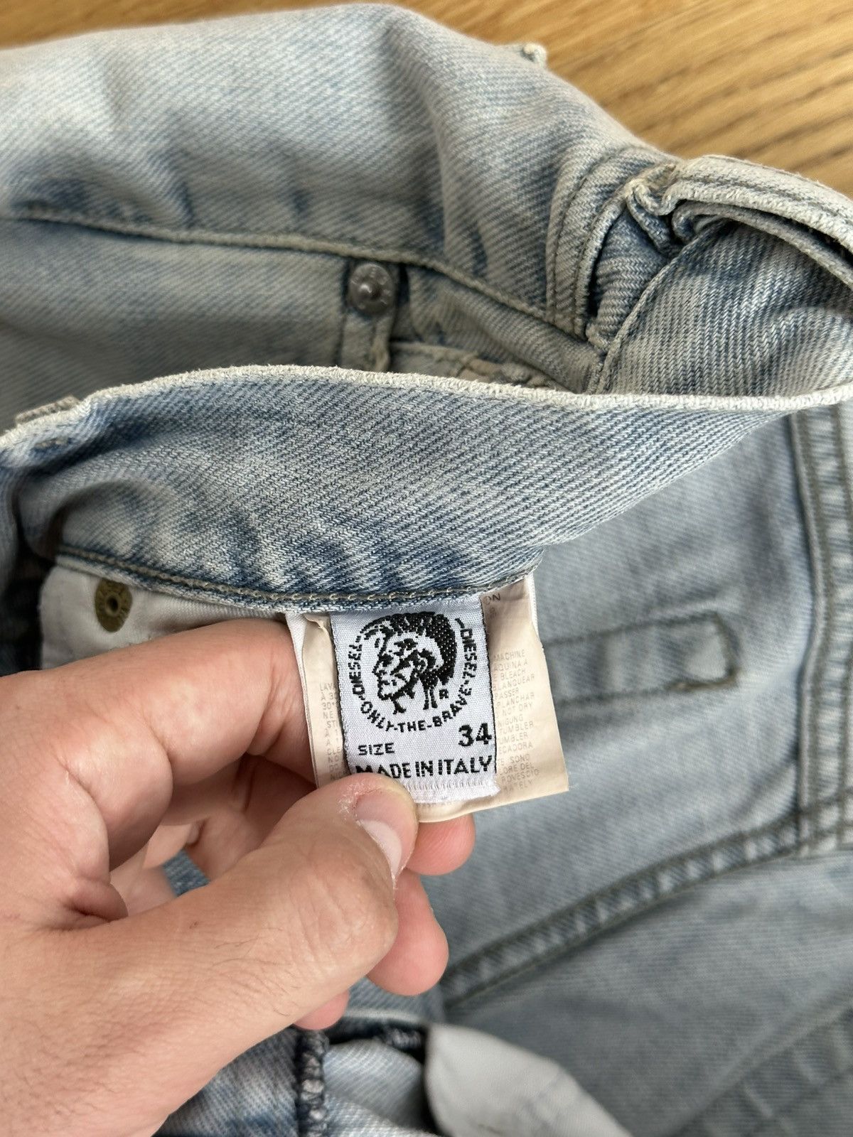 Diesel Made in Italy Baggy Diesel Light Denim Jeans Y2J Size US 34 / EU 50 - 11 Thumbnail