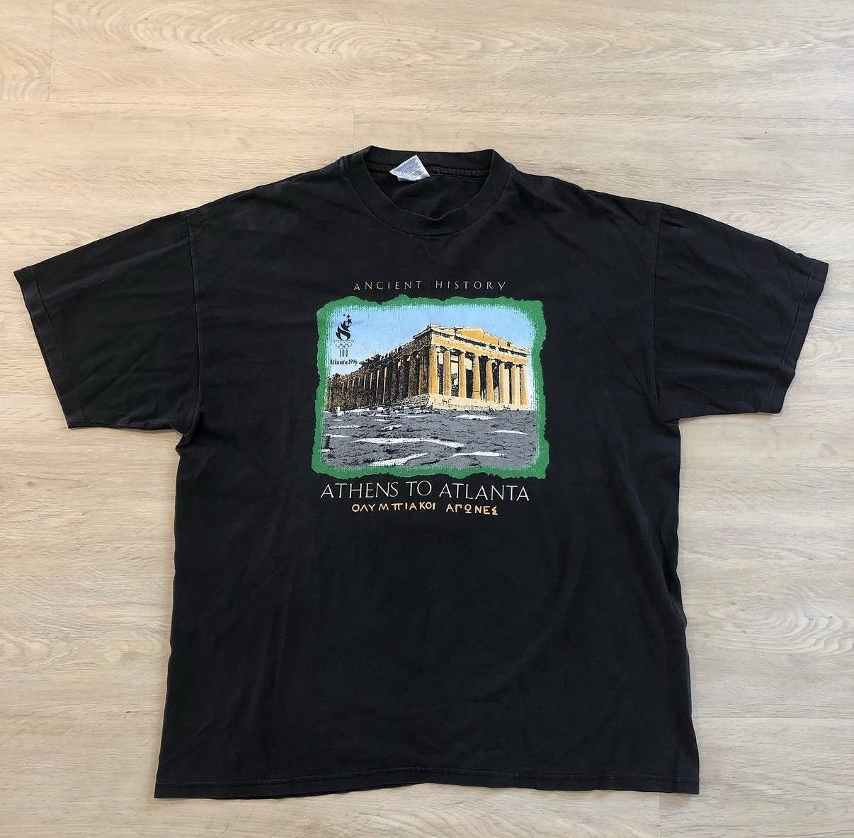 Vintage Vintage Atlanta Olympic Games Athens T-Shirt Size US XL / EU 56 / 4 - 1 Thumbnail