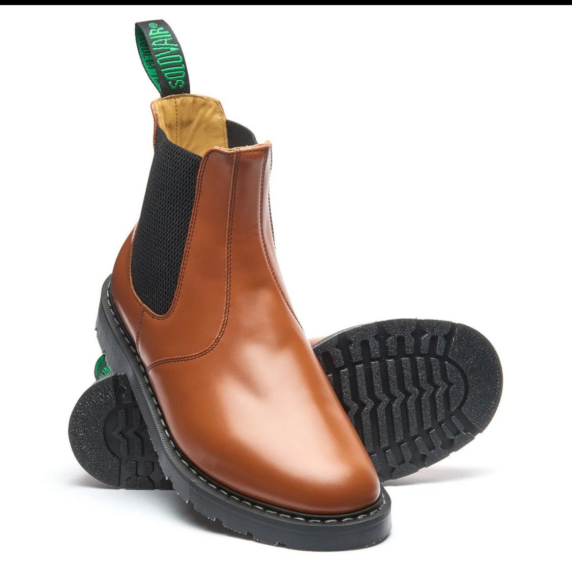 Solovair Tan Hi-Shine Dealer Boot Size US 10 / EU 43 - 14 Thumbnail
