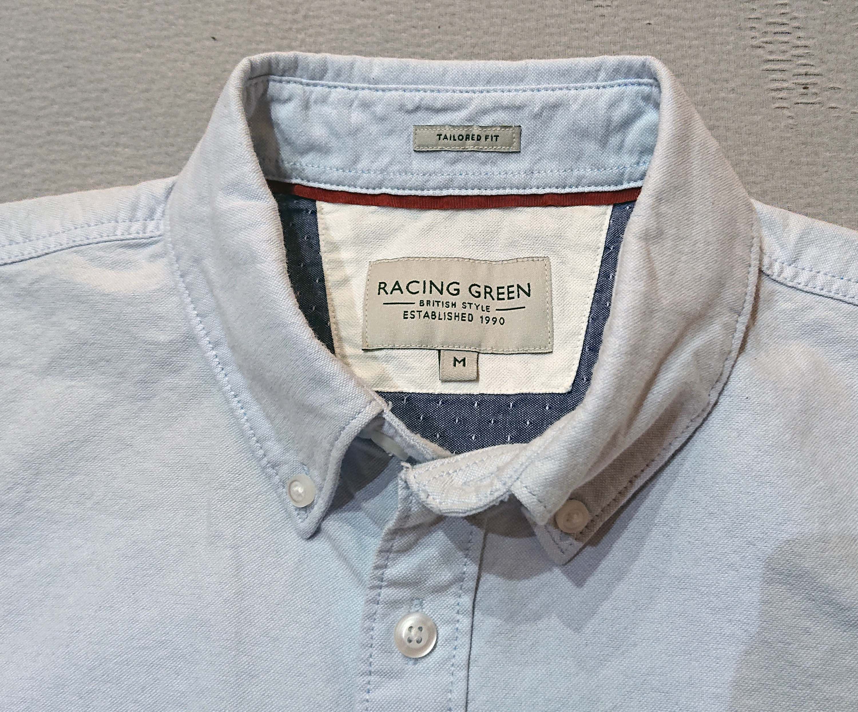 Other Racing Green Mens Short Sleeves Shirt Cotton Tailored Fit Size US M / EU 48-50 / 2 - 1 Thumbnail