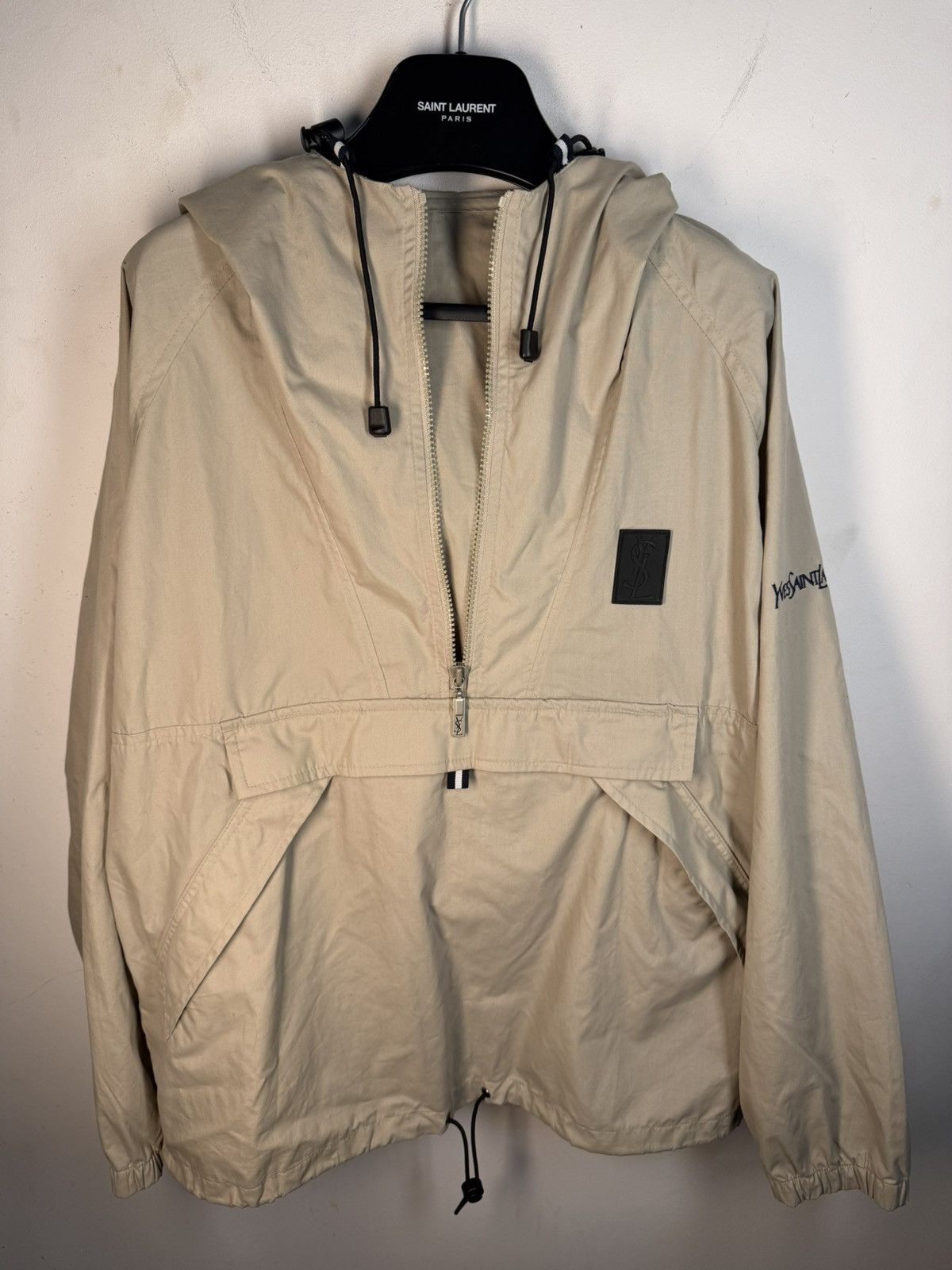 Yves Saint Laurent Spring YSL Anorak Beige Jacket Summer Vintage Yves Saint Size US L / EU 52-54 / 3 - 15 Thumbnail