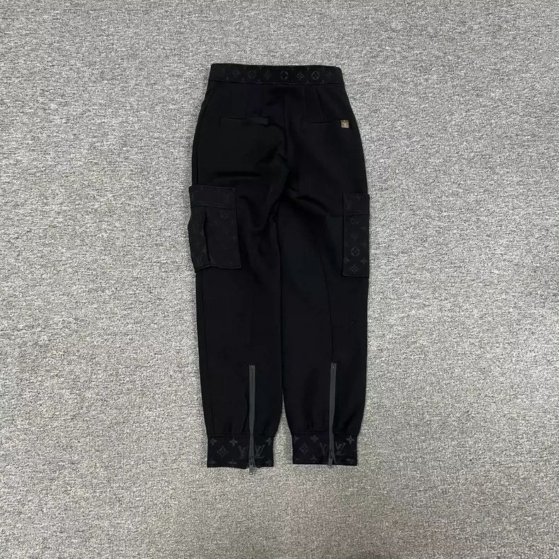 Louis Vuitton Black presbyopic paneled slacks pants 2505-Ne