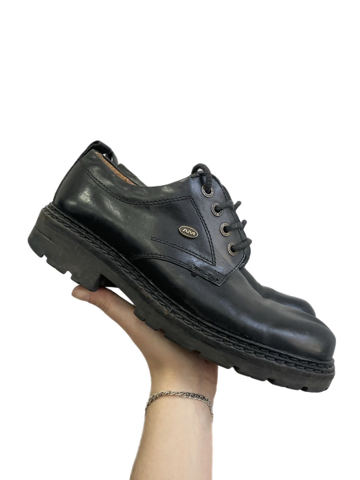 New Rock New Rock style leather shoes platform gothic vintage boots Size US 7.5 / EU 40-41 - 1 Thumbnail