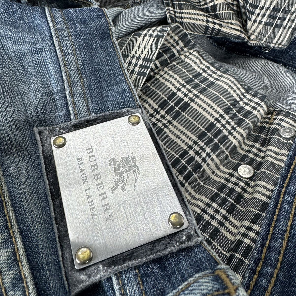 Burberry 🌟BURBERRY BLACK LABEL PATCHWORK DENIM JEANS Size US 34 / EU 50 - 12 Thumbnail