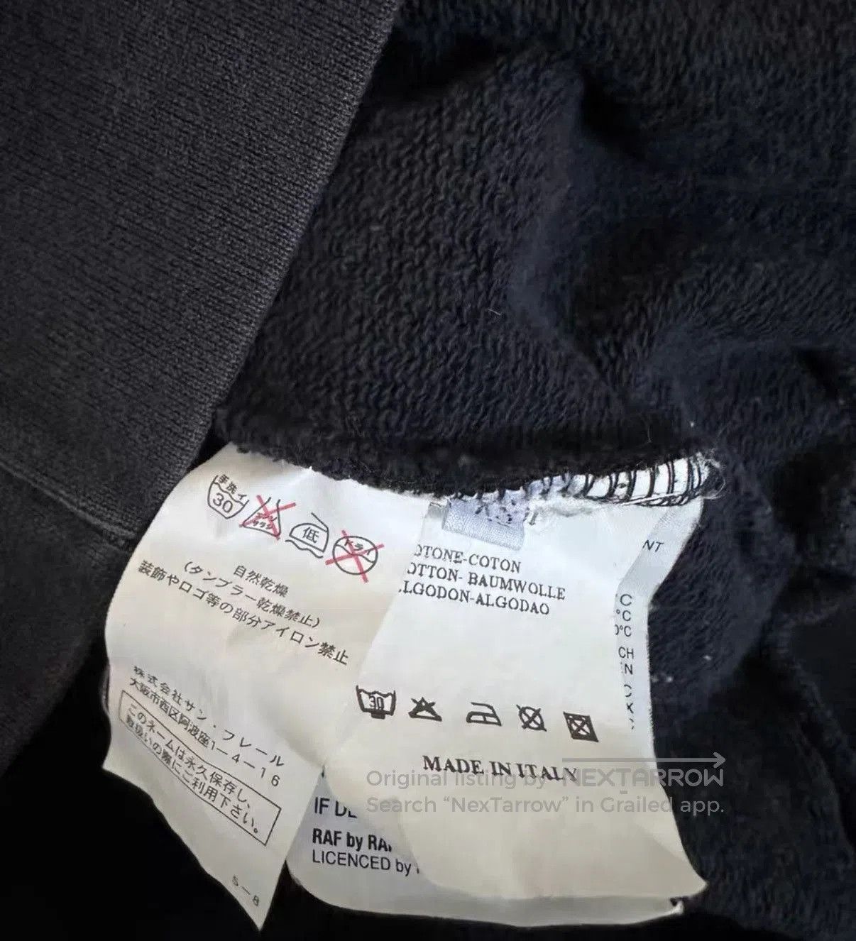 Raf Simons Black Graphic Print Hoodie. Size US XS / EU 42 / 0 - 3 Thumbnail