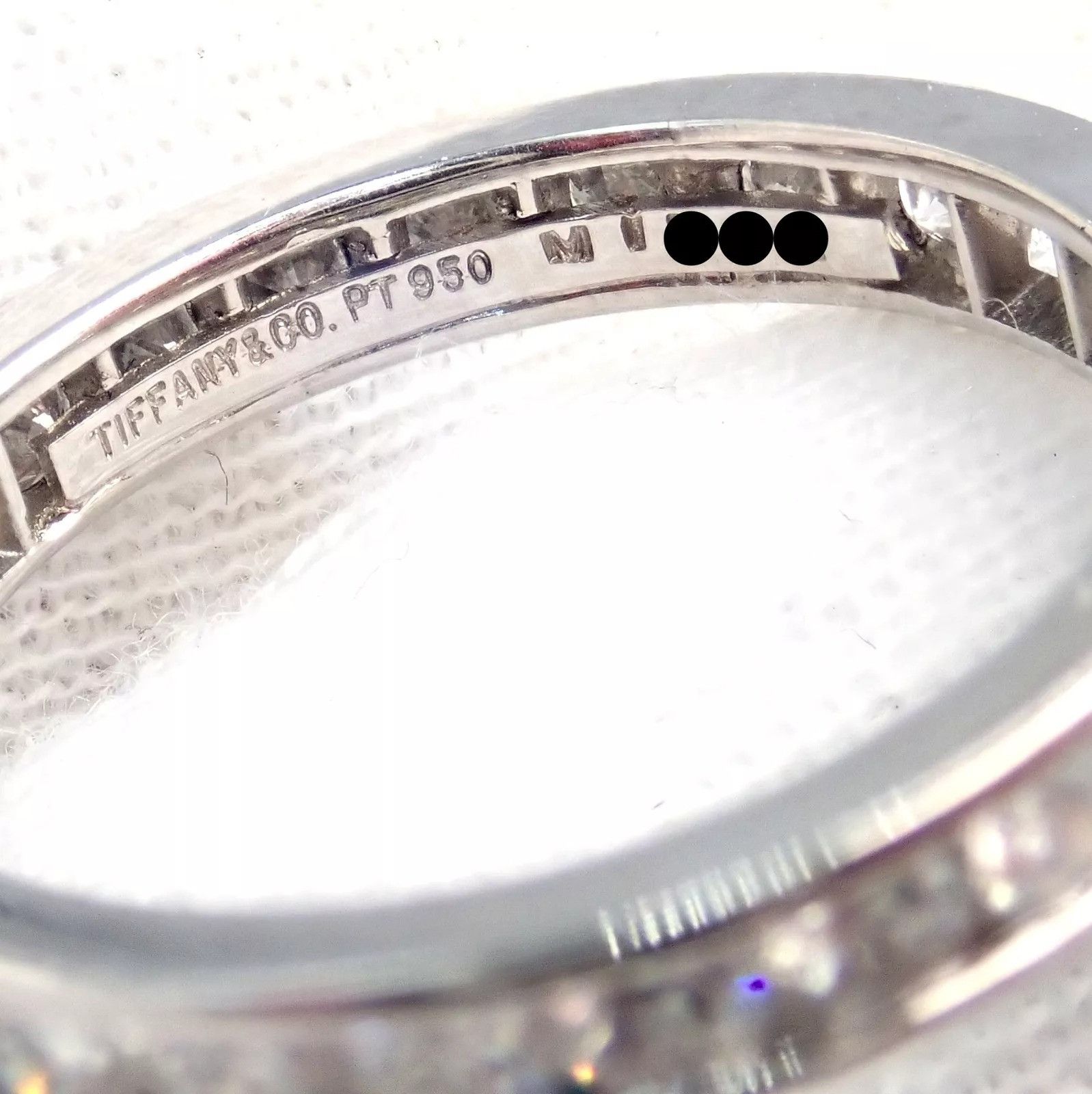 Tiffany & Co. Tiffany & Co Platinum 0.80ct Diamond Eternity 3mm Band Ring Size ONE SIZE - 11 Thumbnail