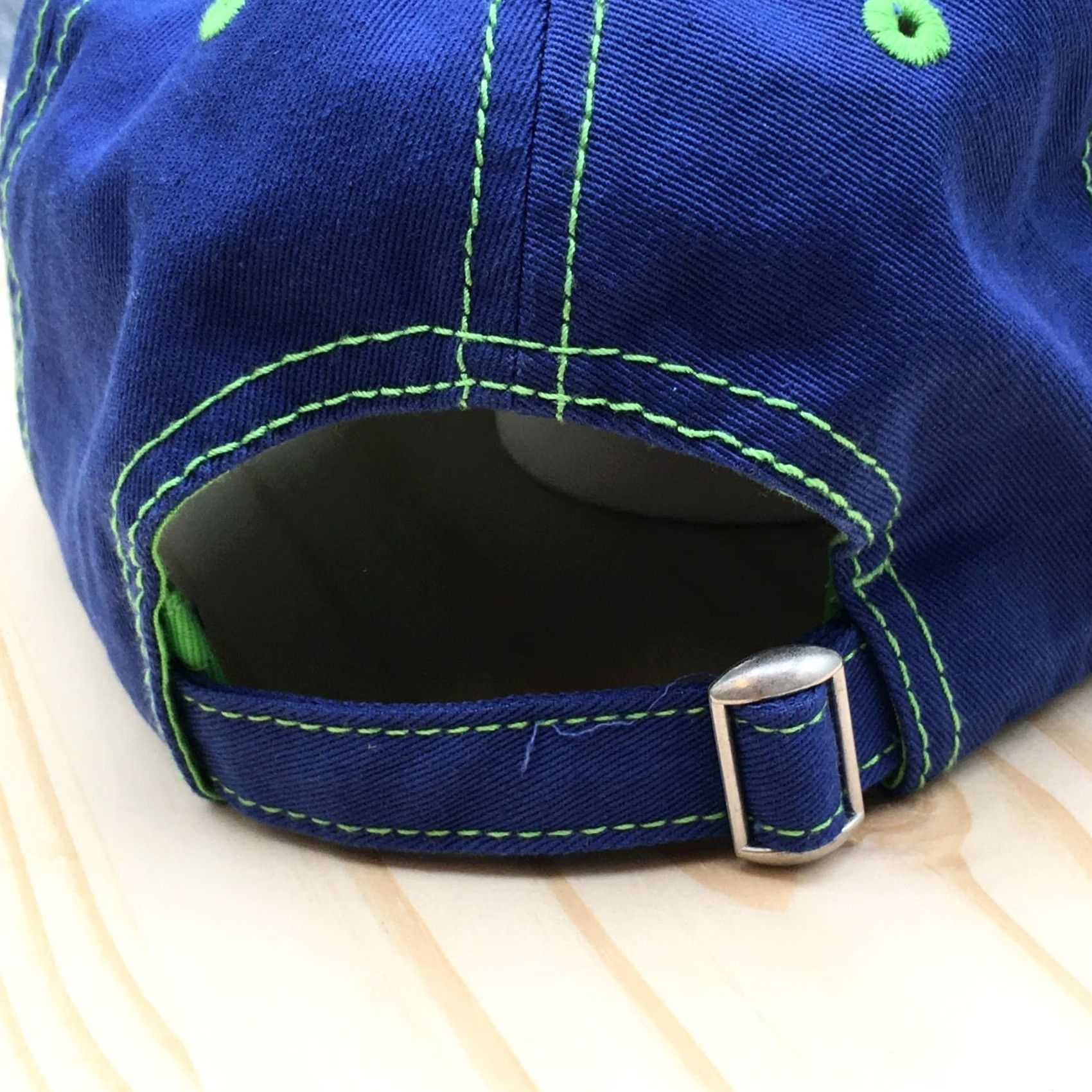 Good American Johnson ADG Baseball Cap Mens Blue OS Adjustable Curved Brim Embroidered Logo Size ONE SIZE - 7 Thumbnail