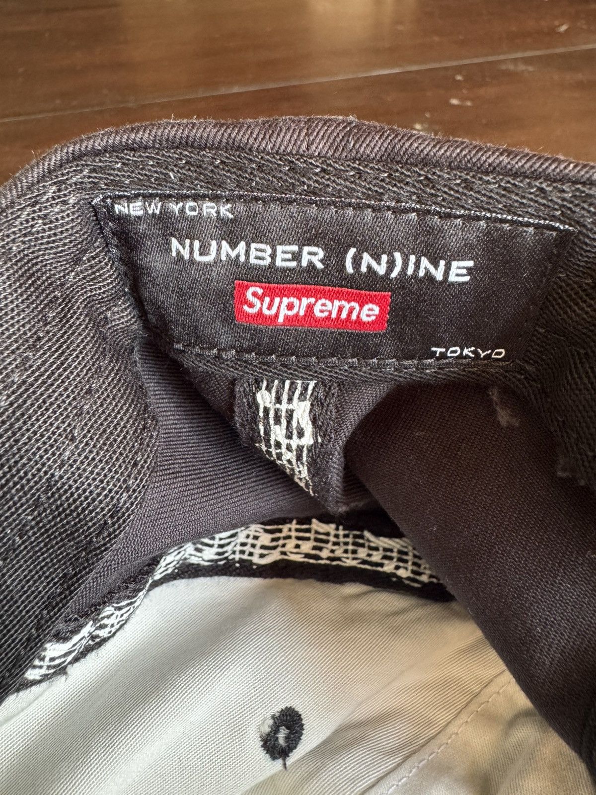 Number (N)ine × Supreme Supreme Number (N)ine 6-panel Cap Hat Black Size ONE SIZE - 9 Thumbnail
