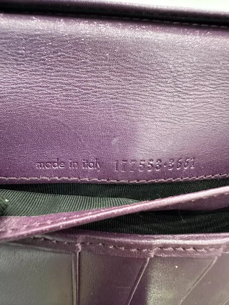 Yves Saint Laurent YSL Classic Burgundy Wallet with Logo-2506 Size ONE SIZE - 9 Thumbnail