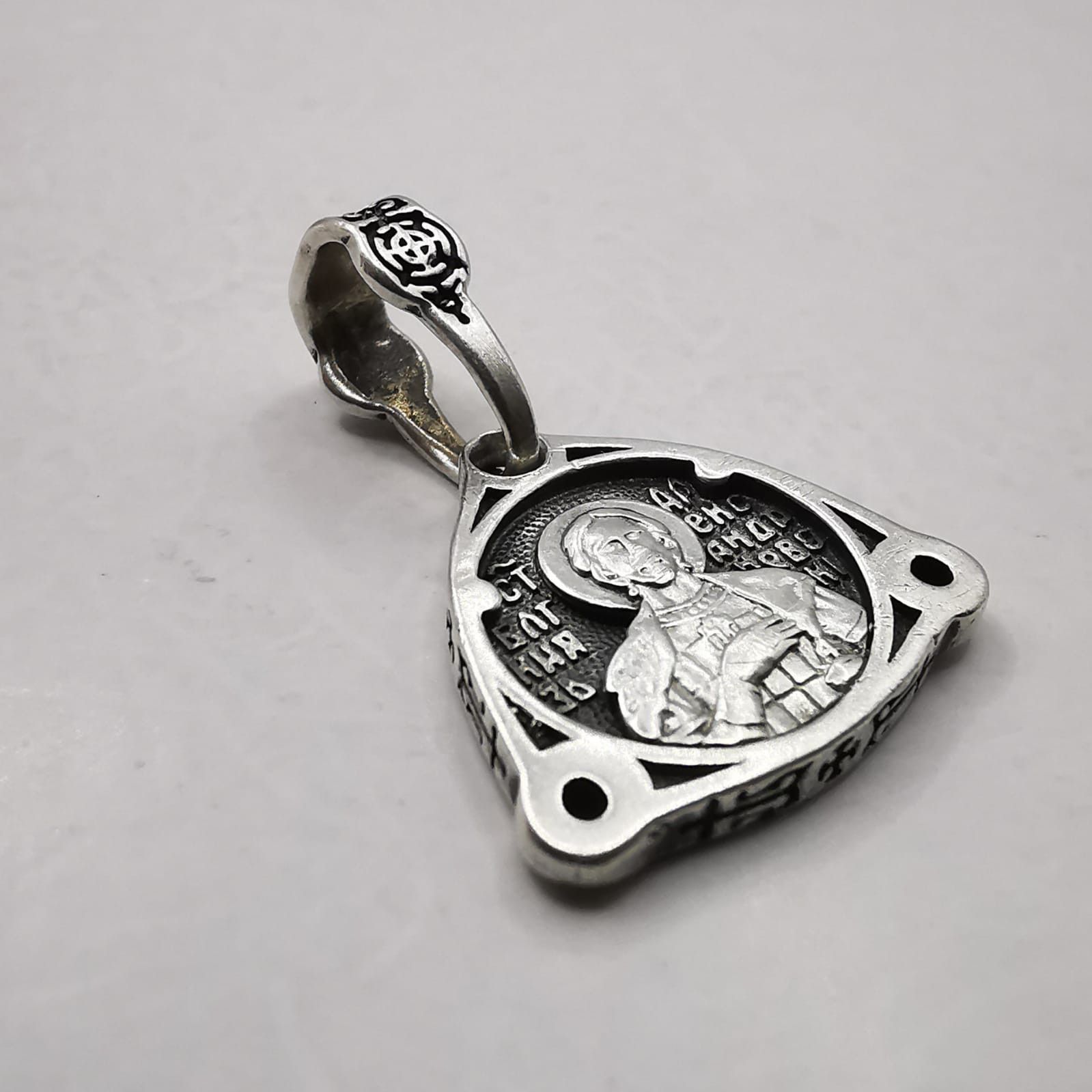 Vintage Vintage Pendant "Alexander Nevsky" 925 Sterling Silver 2,25g Size ONE SIZE - 4 Thumbnail