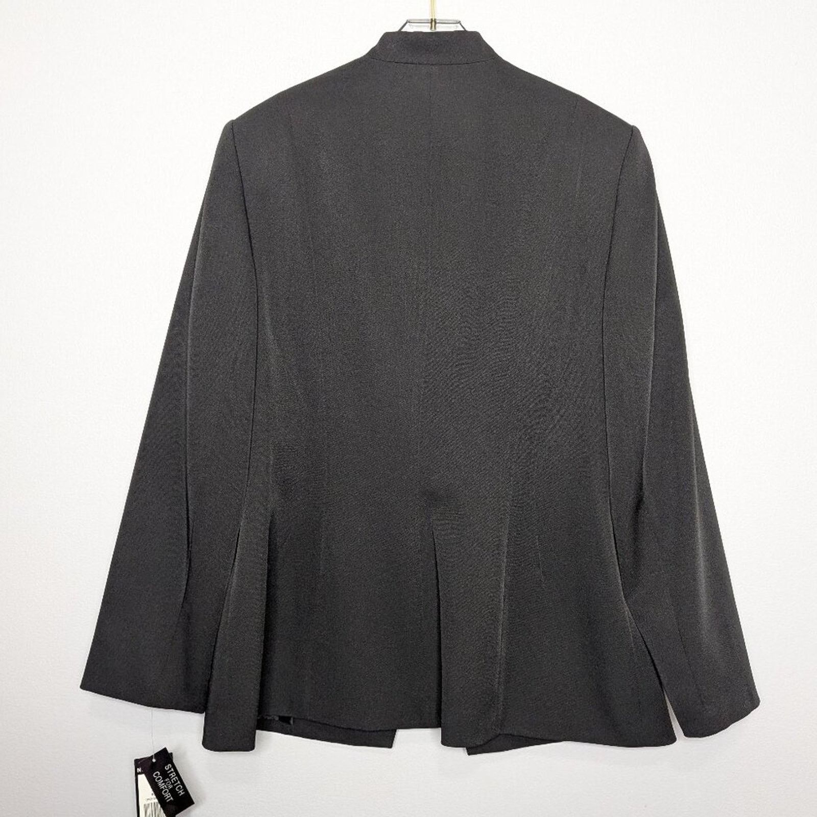 Vintage Vintage Black Tailored Fit Long Sleeve Blazer Embroidered Size XL / US 12-14 / IT 48-50 - 2 Thumbnail