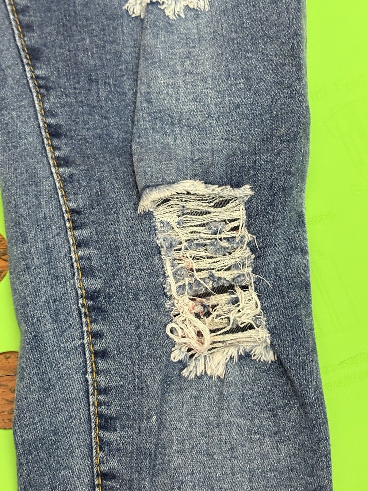 Shein SHEIN XS Distressed Girls Womens Jeans Size 25" / US 0 / IT 36 - 6 Thumbnail