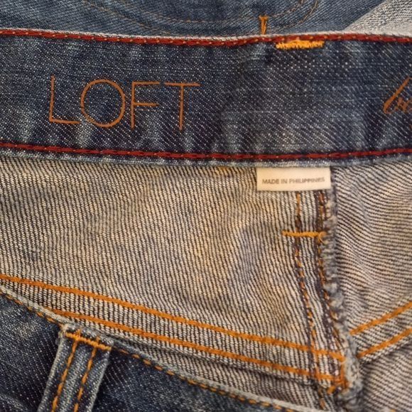 Loft Ann Taylor Loft Size 8 Jeans Boyfriend Distressed Blue Denim Size 30" / US 8 / IT 44 - 11 Thumbnail