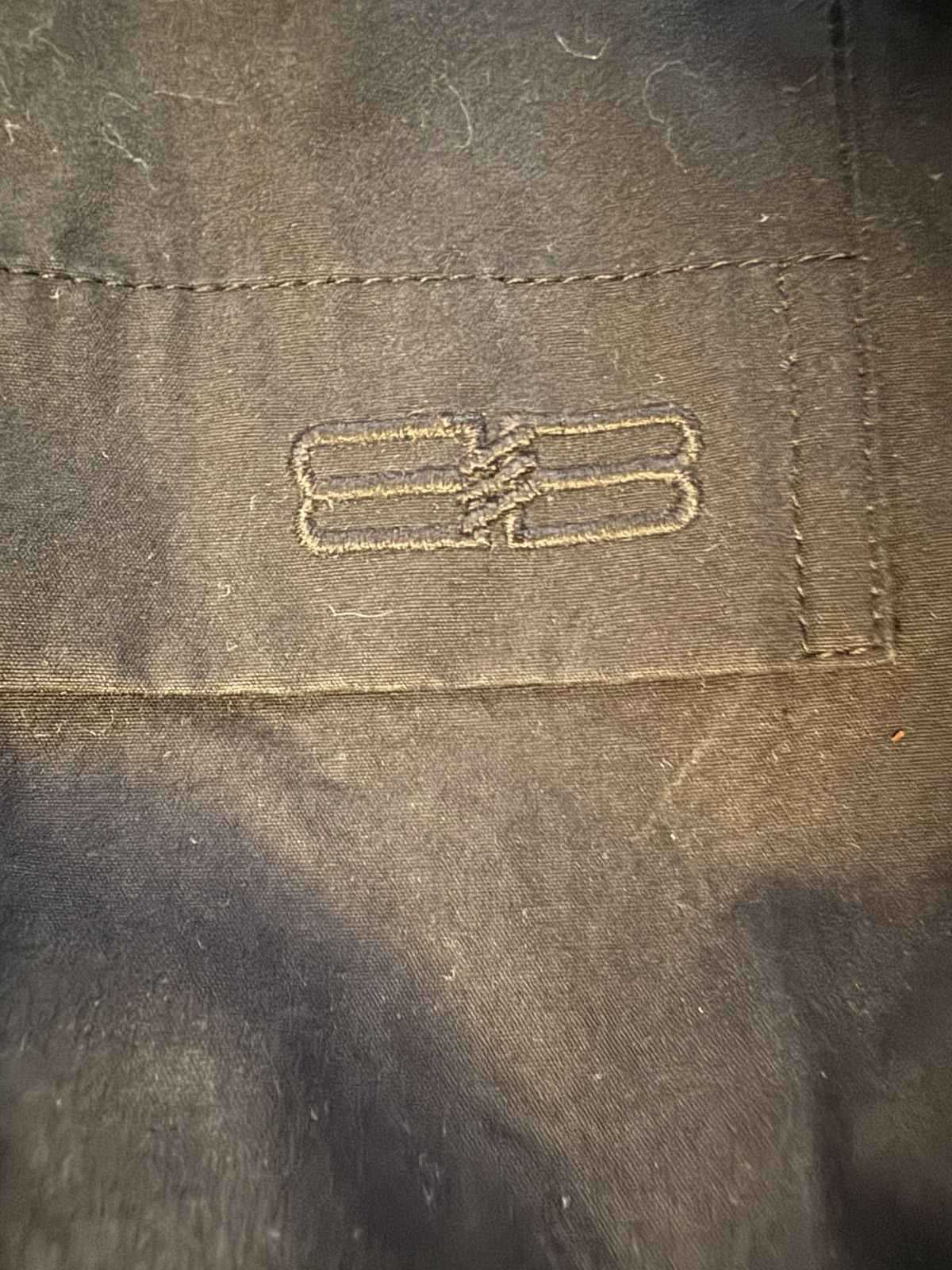 Balenciaga black double shirt button up