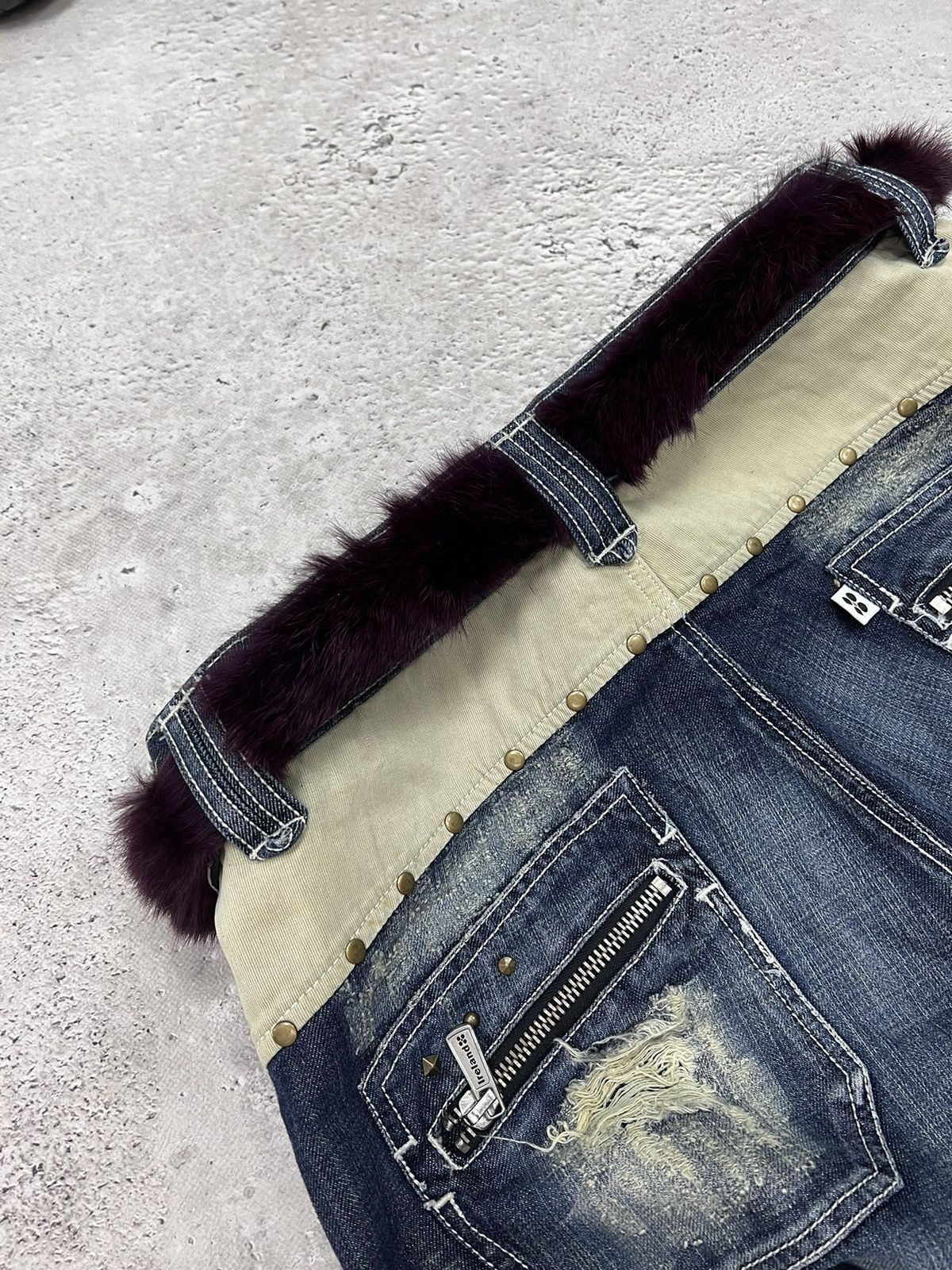 Hysteric Glamour × If Six Was Nine × Le Grande Bleu (L.G.B.) FUR BELT Yohii Yamamoto Junya •Watanabe Playboi Carti Style Size ONE SIZE - 6 Thumbnail