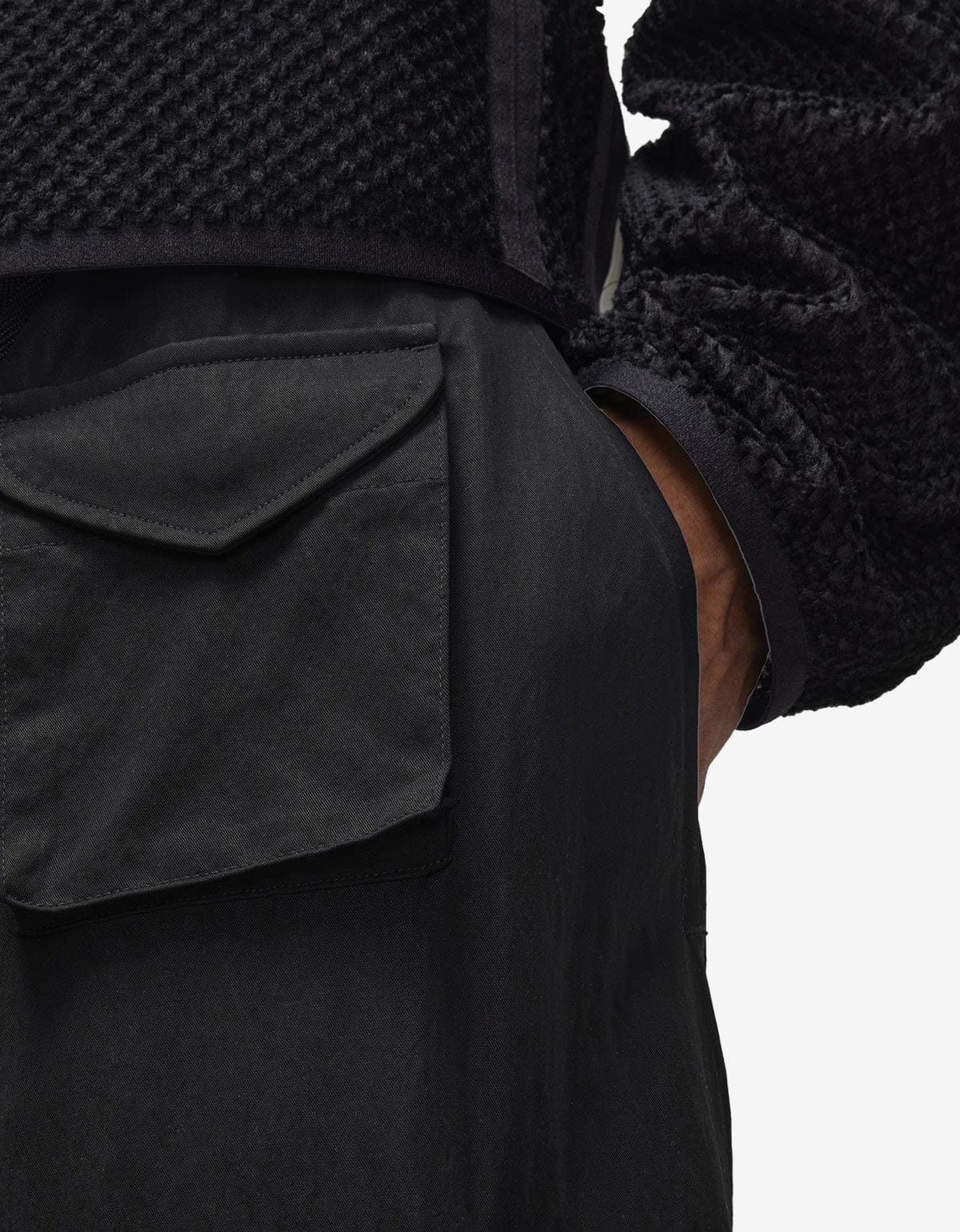 Y-3 Y-3 Black Refined Wool Cargo Pants Size US 36 / EU 52 - 9 Thumbnail