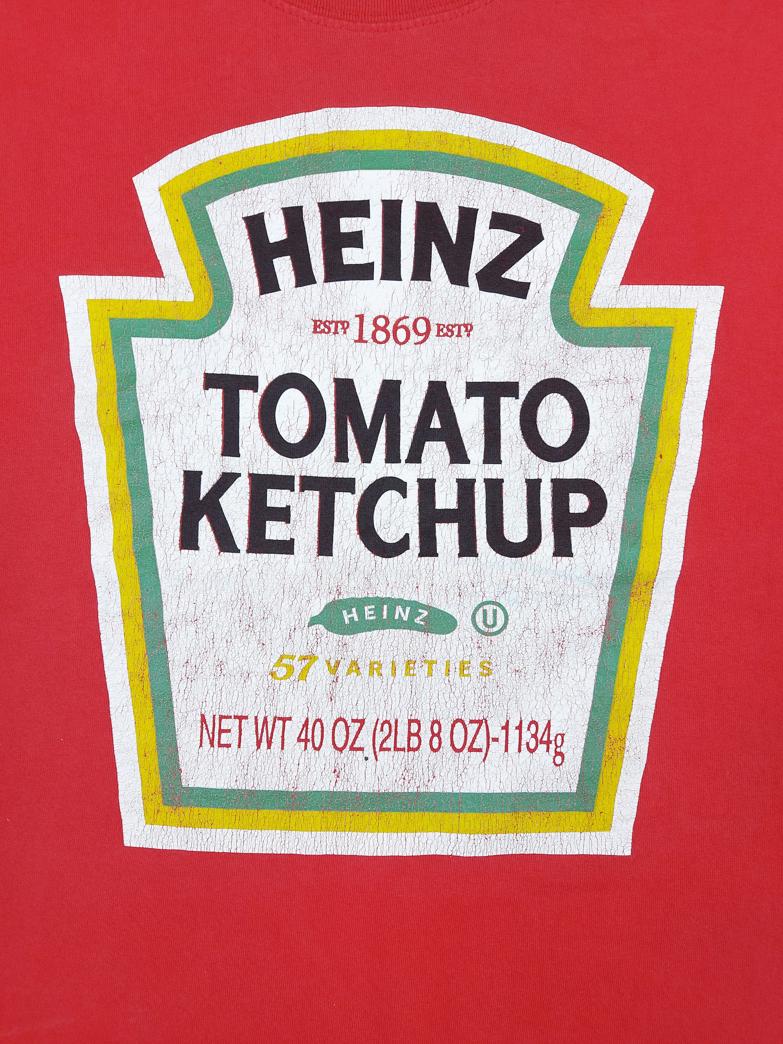 Gildan × Vintage Vintage 90s Y2K Heinz Tomato Ketchup TEE Size US XL / EU 56 / 4 - 2 Thumbnail