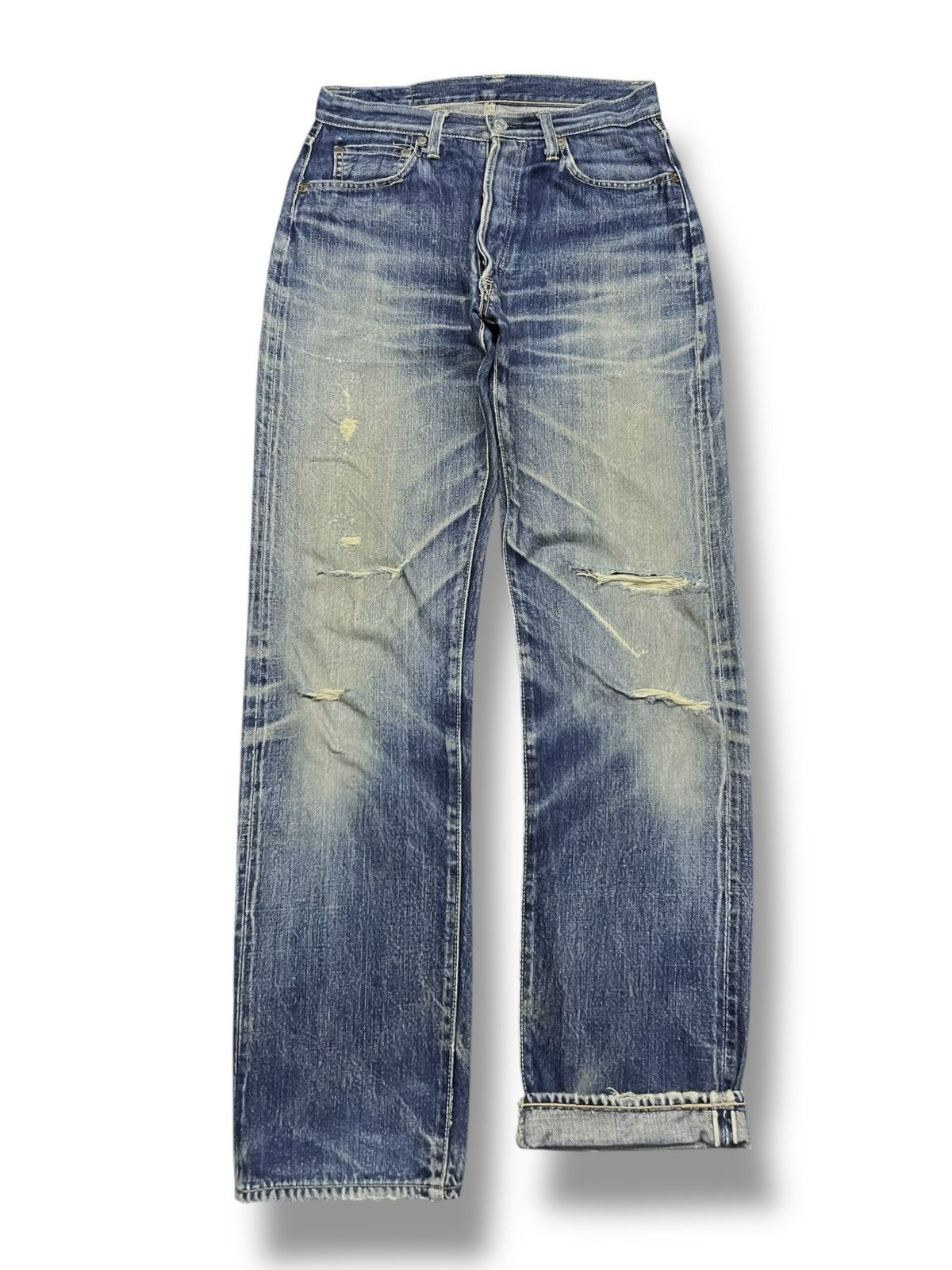 Japanese Brand Vintage Go west Yellow Division Selvedge Denim Japan Size US 29 - 2 Thumbnail