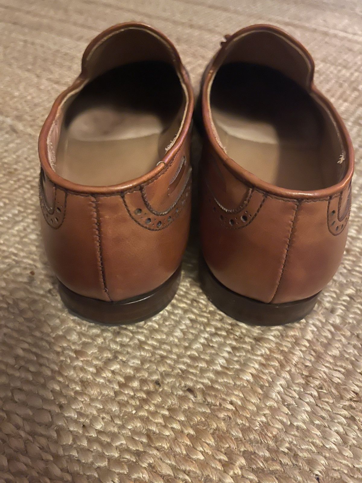 Crockett & Jones Crocket & Jones Lichfield 3 Tan Brown Leather Tassel Loafers Size US 11 / EU 44 - 4 Thumbnail