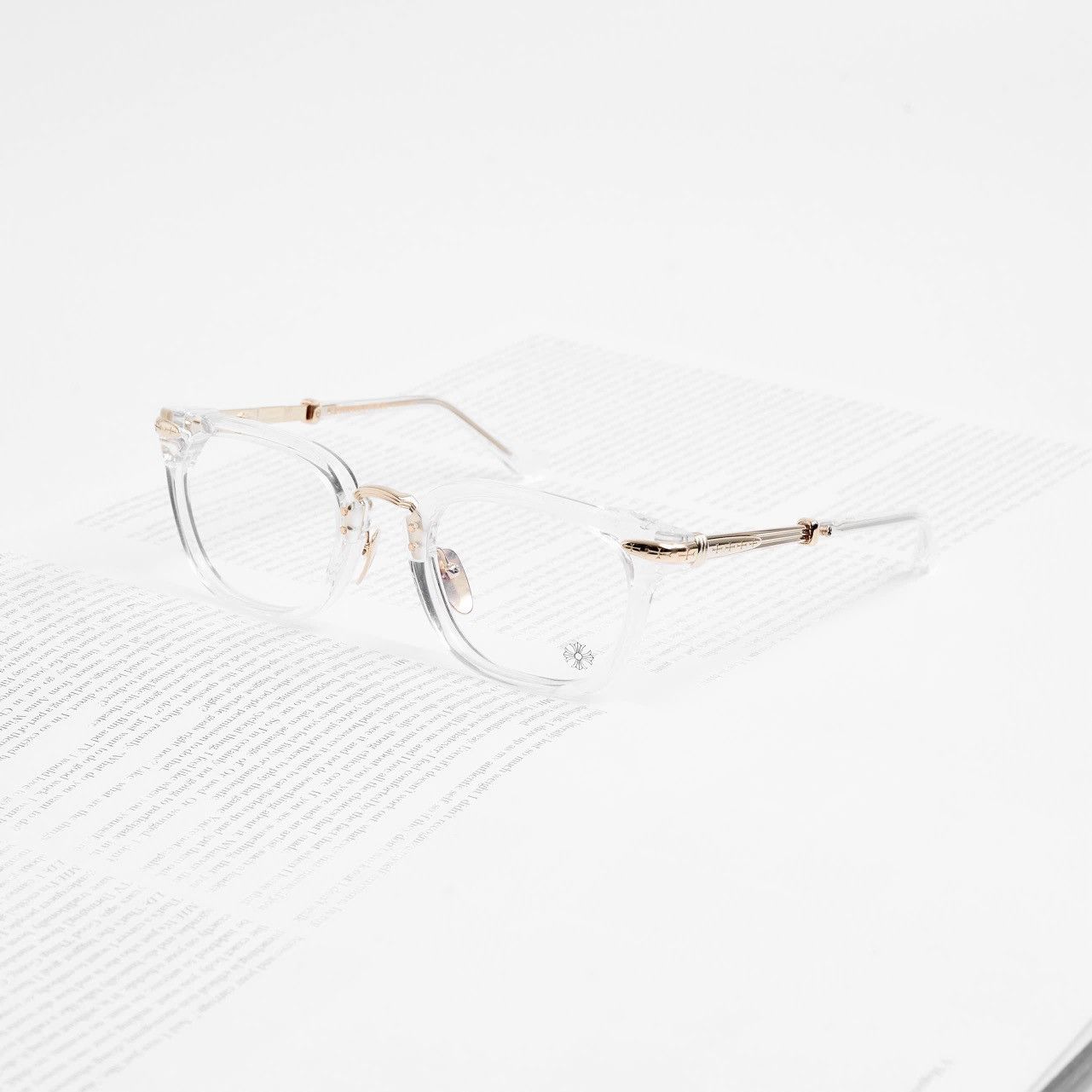 Chrome Hearts CHROME HEARTS TITANASLUVR CRYSTAL/GOLD PLATED GLASSES Size ONE SIZE - 1 Thumbnail