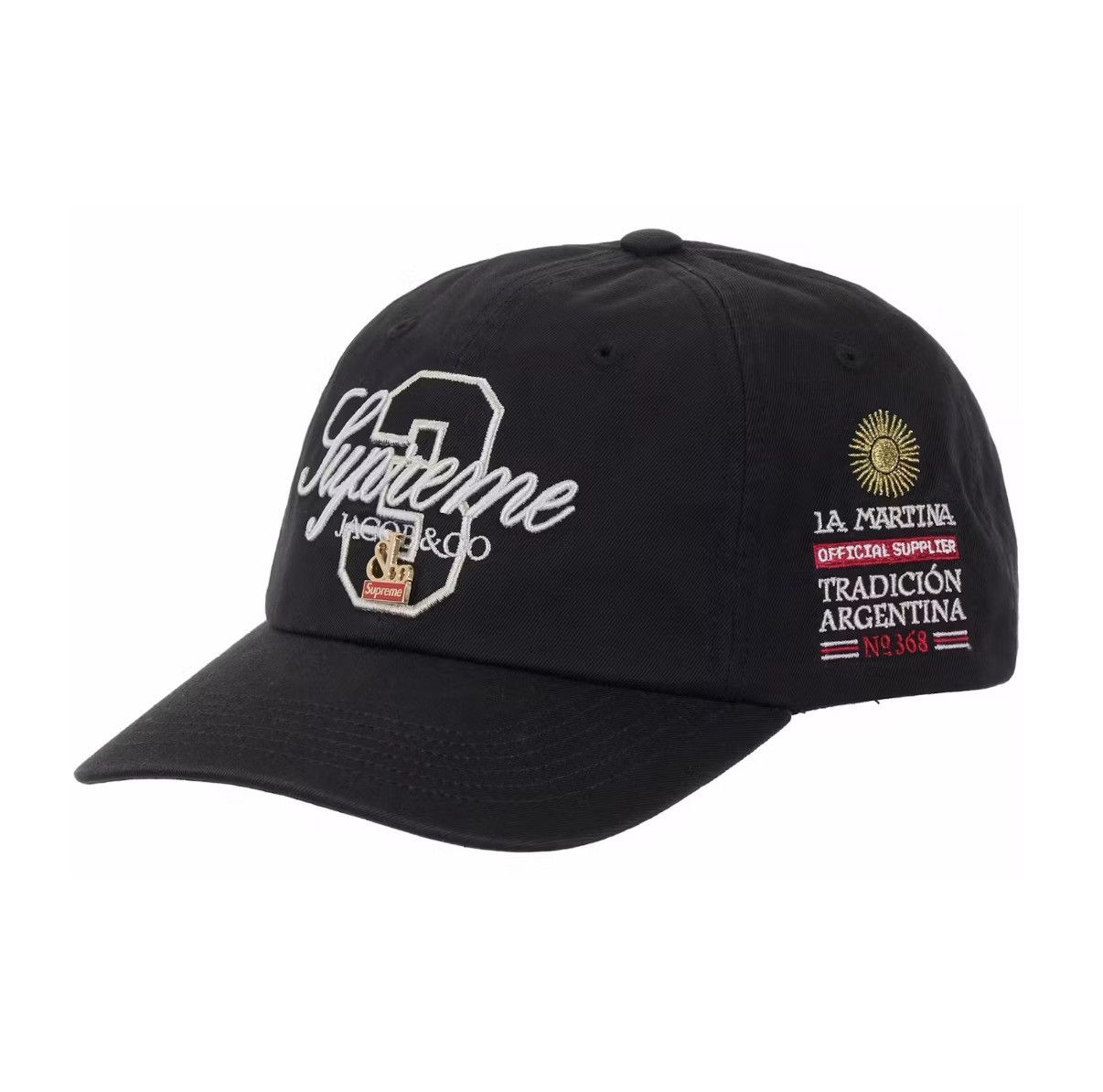 Supreme (NEW) Supreme La Martina 6-Panel Hat (One Size, Black