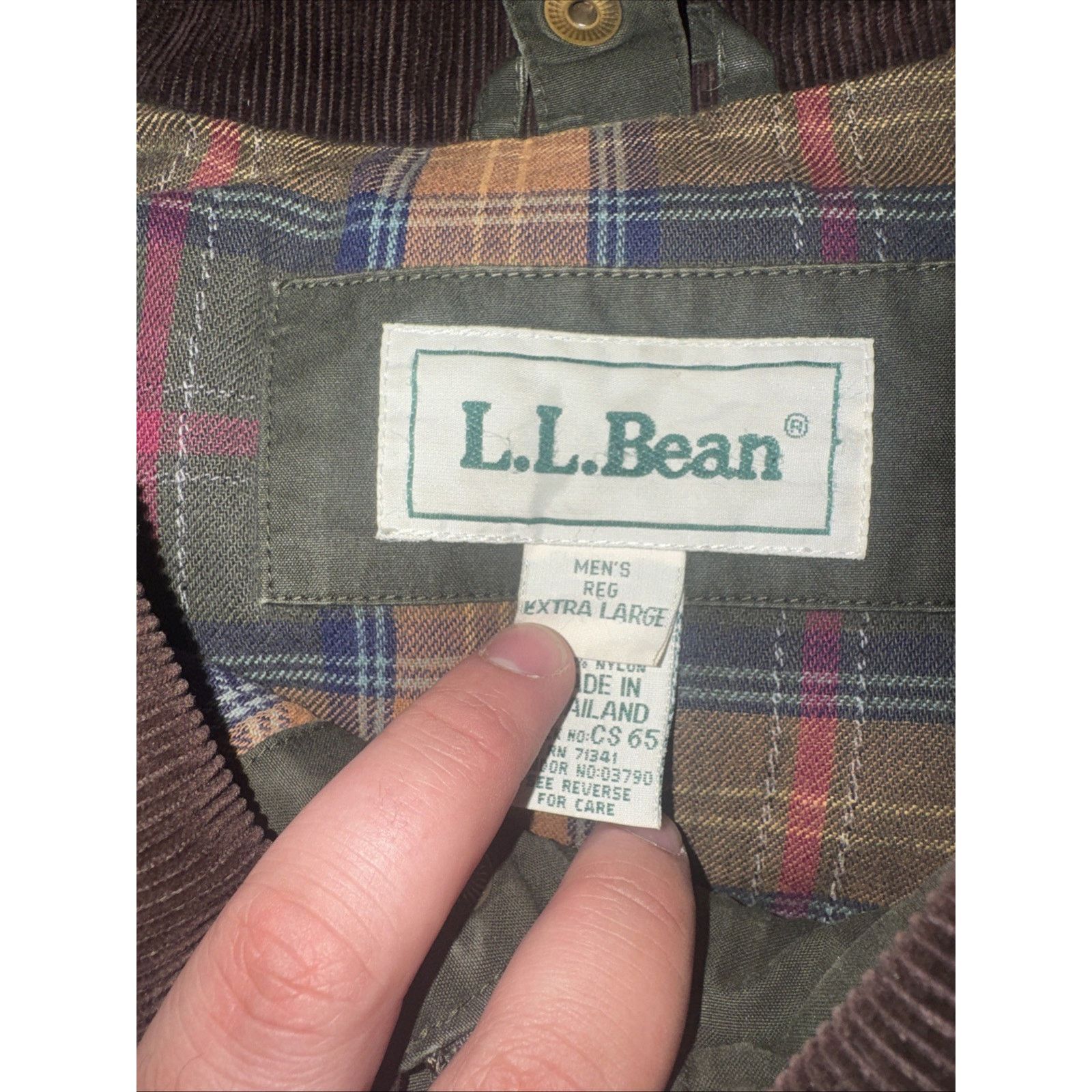 L.L. Bean × Vintage Vintage LL Bean Chore Jacket Olive XXL Detachable Hood 26x32 Size US XL / EU 56 / 4 - 6 Thumbnail