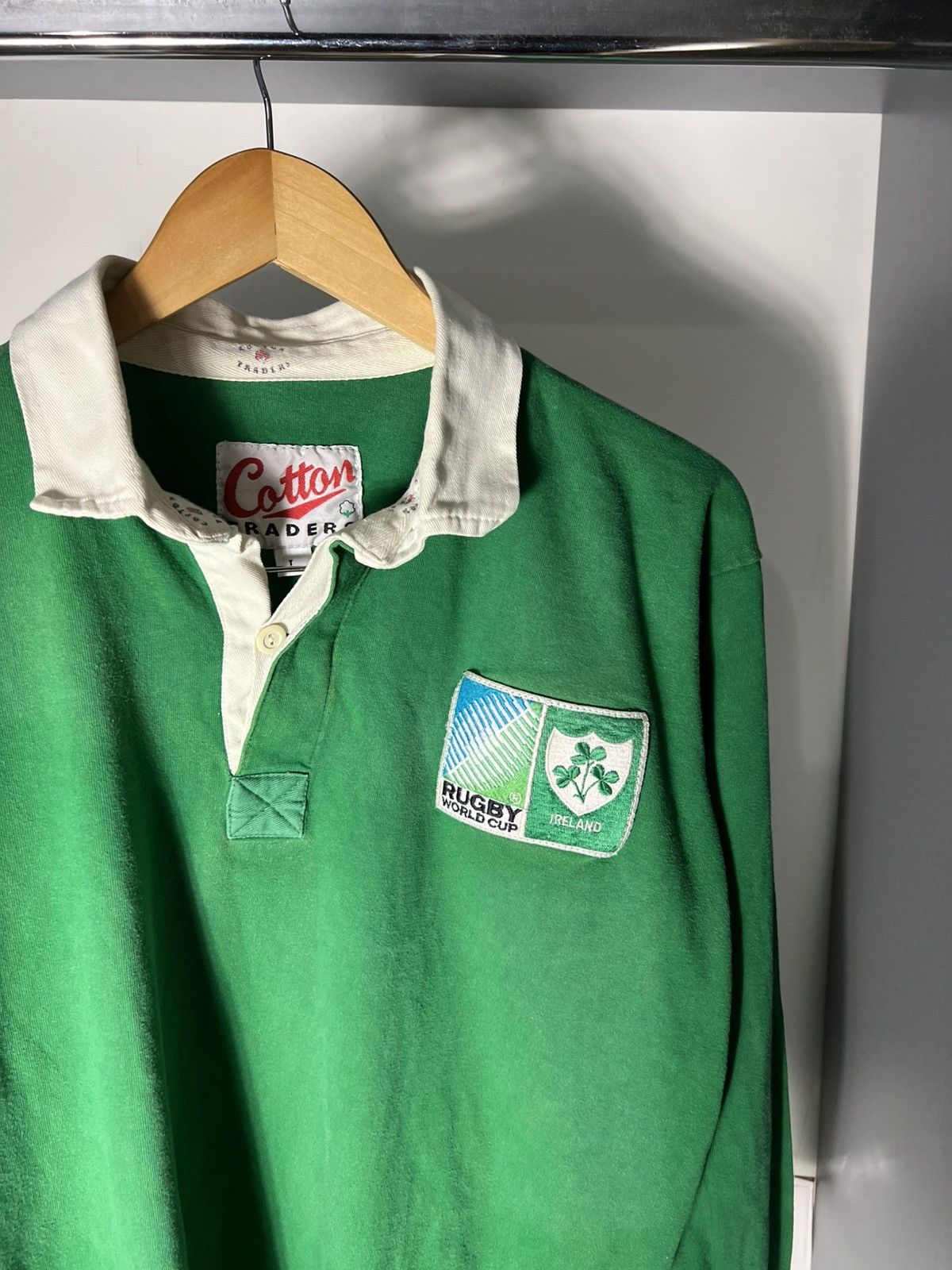Cotton Traders VINTAGE COTTON TRADERS IRELAND RETRO RUGBY JERSEY Y2K 90s Size US L / EU 52-54 / 3 - 4 Thumbnail