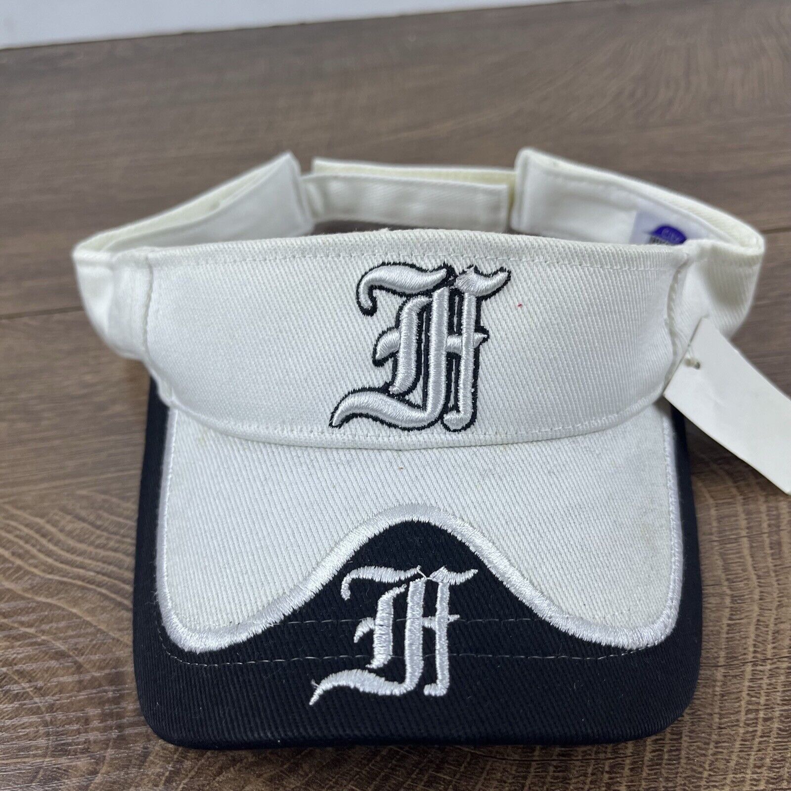 Other Houston Visor Hat White Cap Hat Adjustable Hat White Adult H Size ONE SIZE - 3 Thumbnail