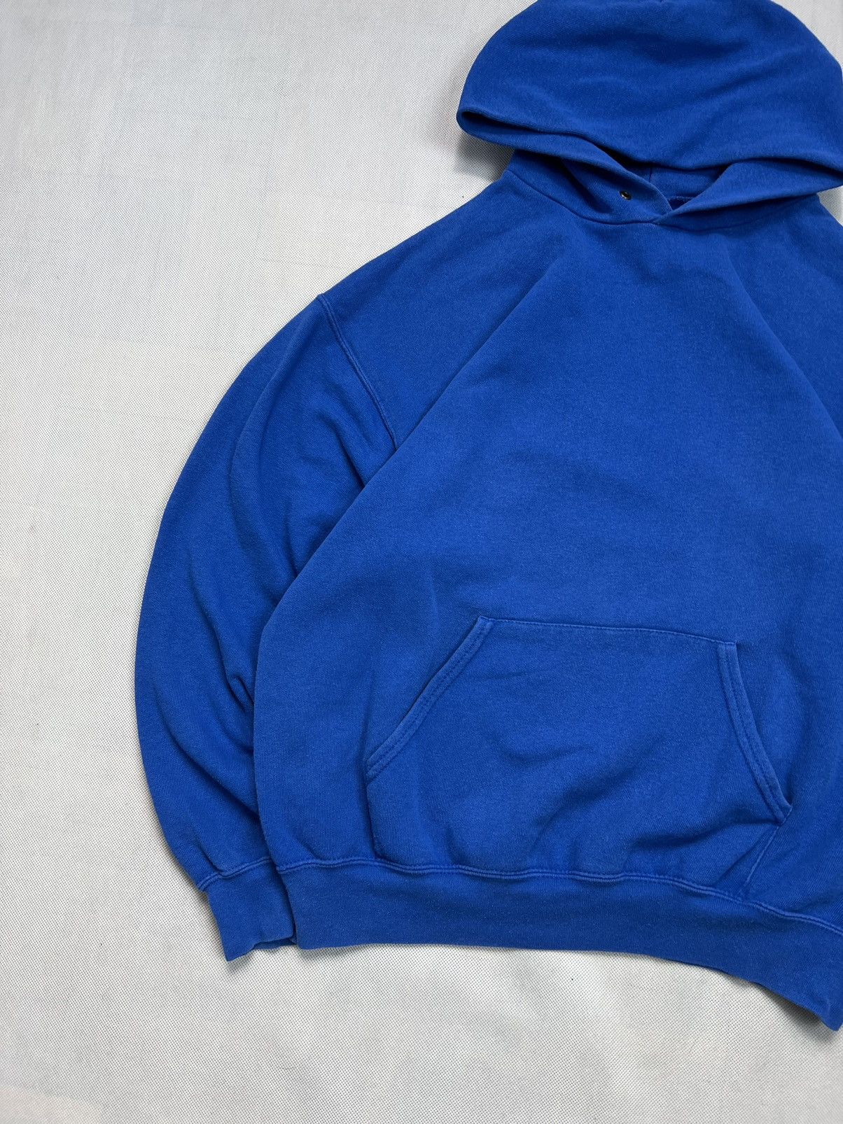 Vintage Hoodie Blank vintage 90’s kanye west blue boxy fit Size US L / EU 52-54 / 3 - 2 Thumbnail