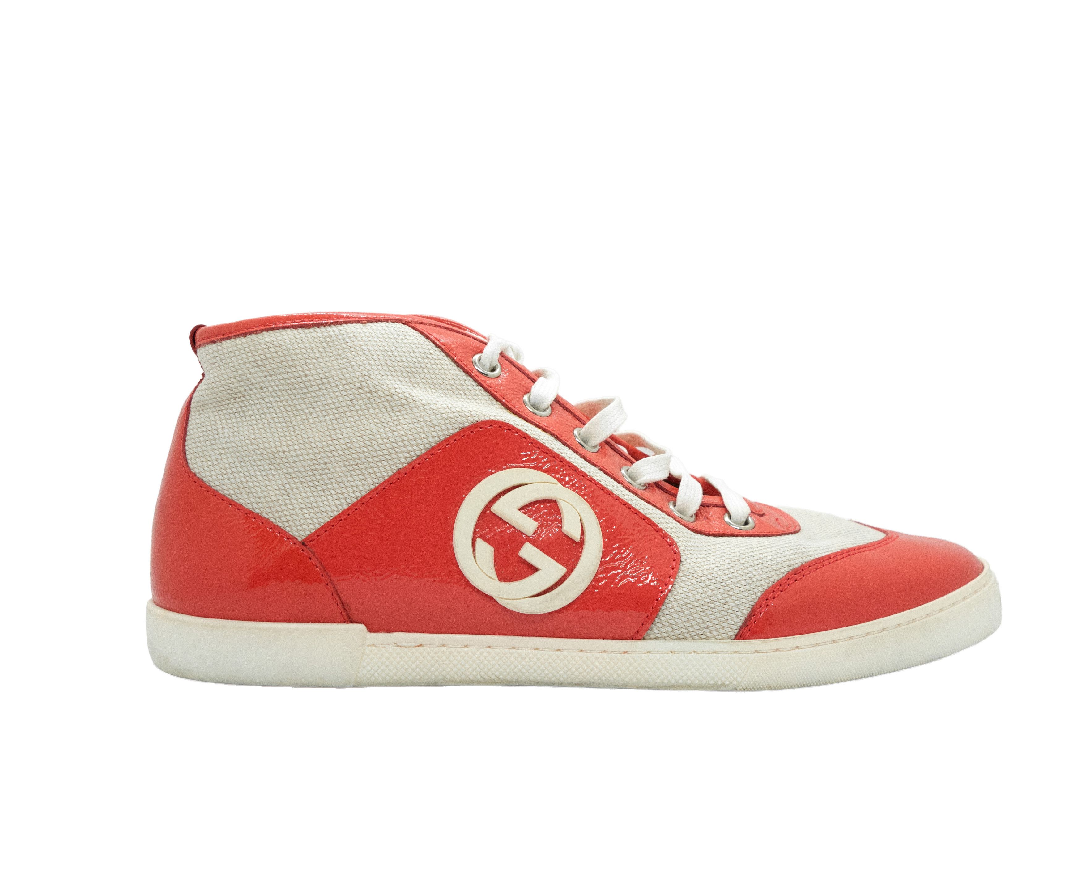 Gucci Interlocking Ankle High Top Sneakers Size US 6.5 / IT 36.5 - 2 Thumbnail