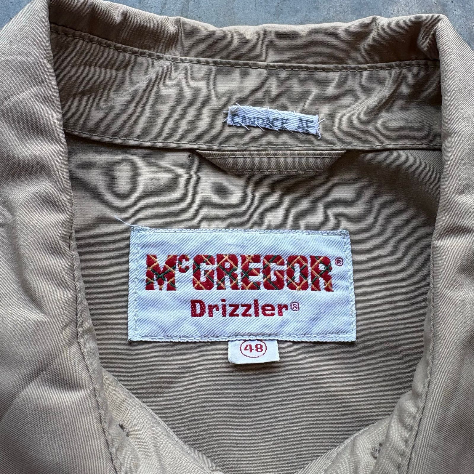 McGregor Vintage Mcgregor SECURITY Stenciled Zip Up jacket Size US XL / EU 56 / 4 - 4 Thumbnail