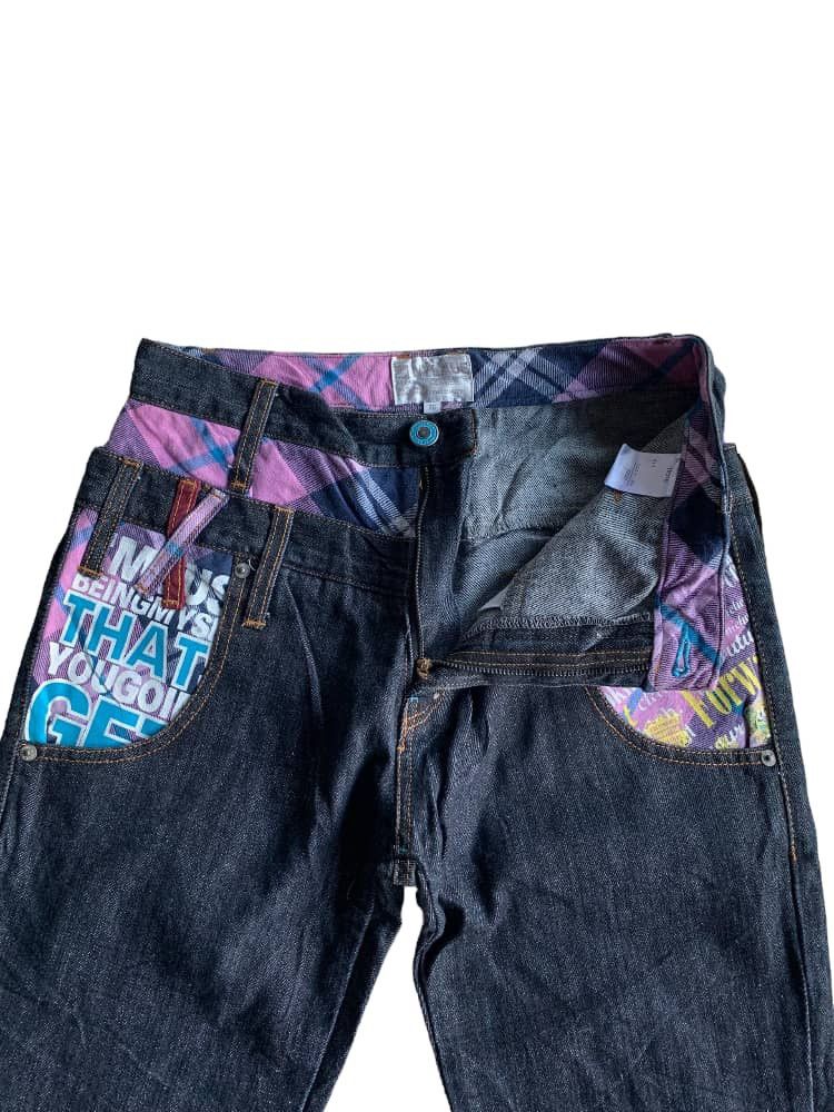If Six Was Nine × Japanese Brand × Le Grande Bleu (L.G.B.) Nylaus Japanese brand Double Waist Denim Jeans Size US 28 / EU 44 - 9 Thumbnail