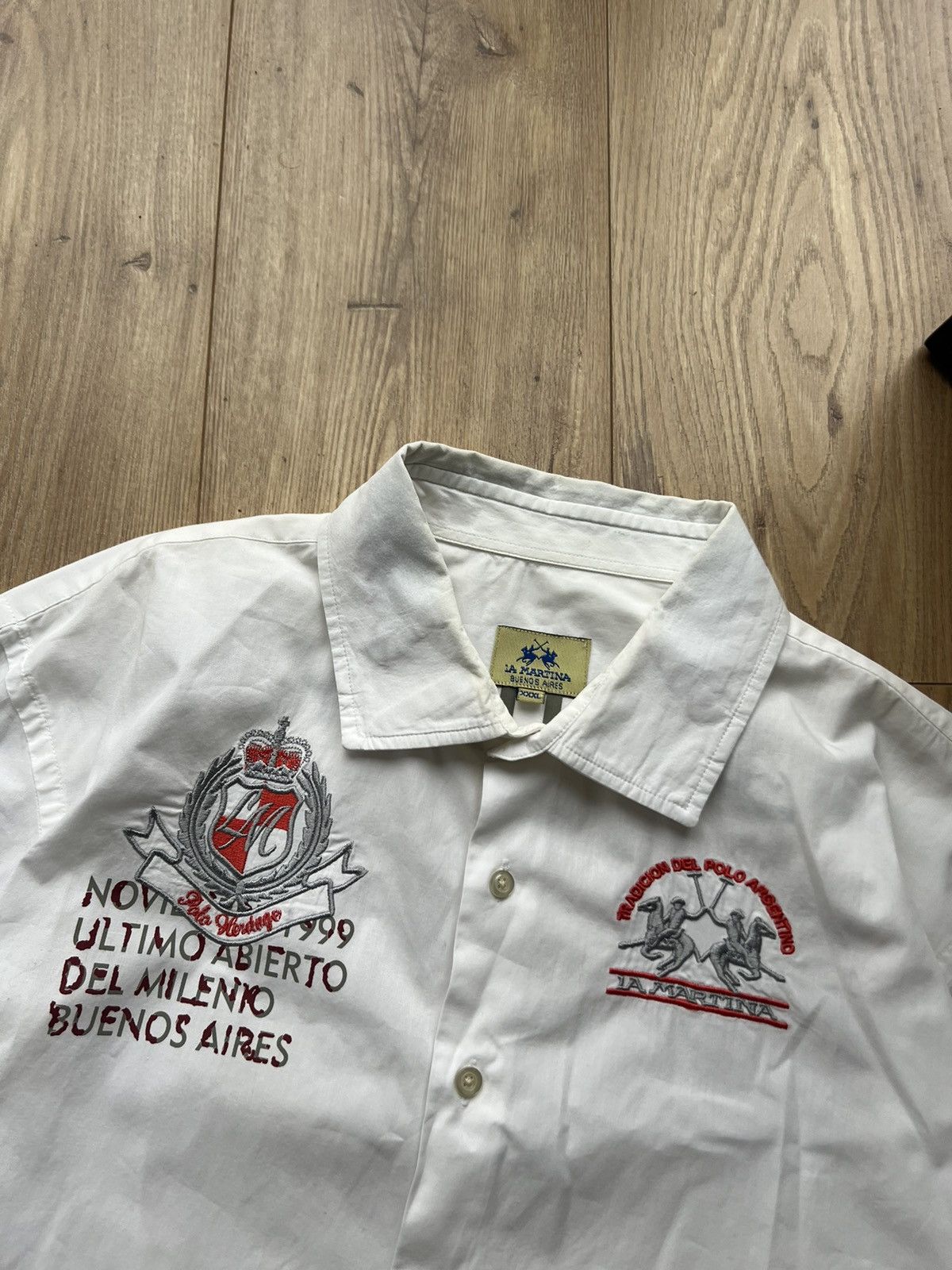La Martina 00’s LA MARTINA POLO RALPH STYLE Y2K LONGSLEEVE SHIRT Size US XXL / EU 58 / 5 - 6 Thumbnail