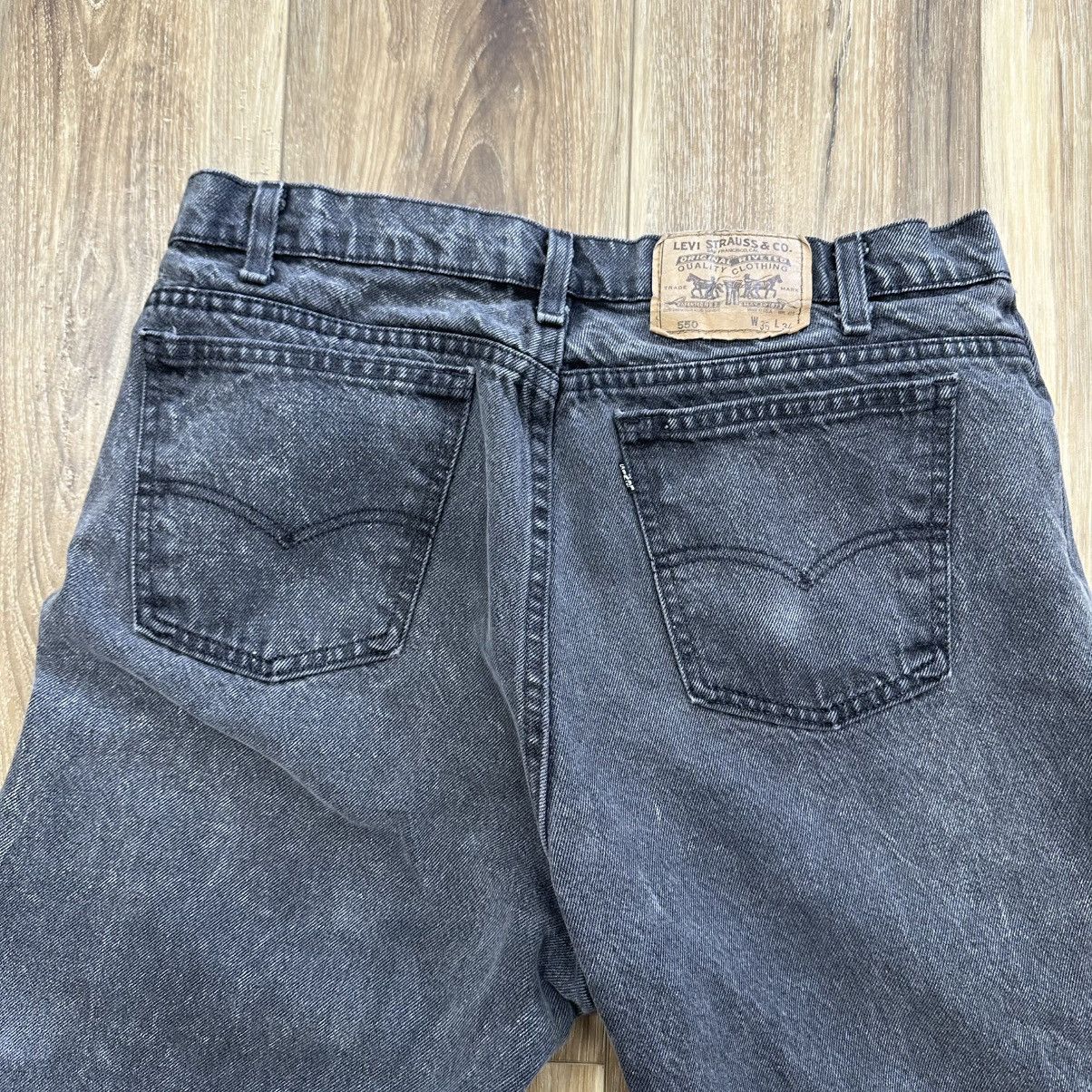 Levi's Vintage 80s 90s Levi’s 550 Made in USA Black Denim Jeans Size US 36 / EU 52 - 3 Thumbnail