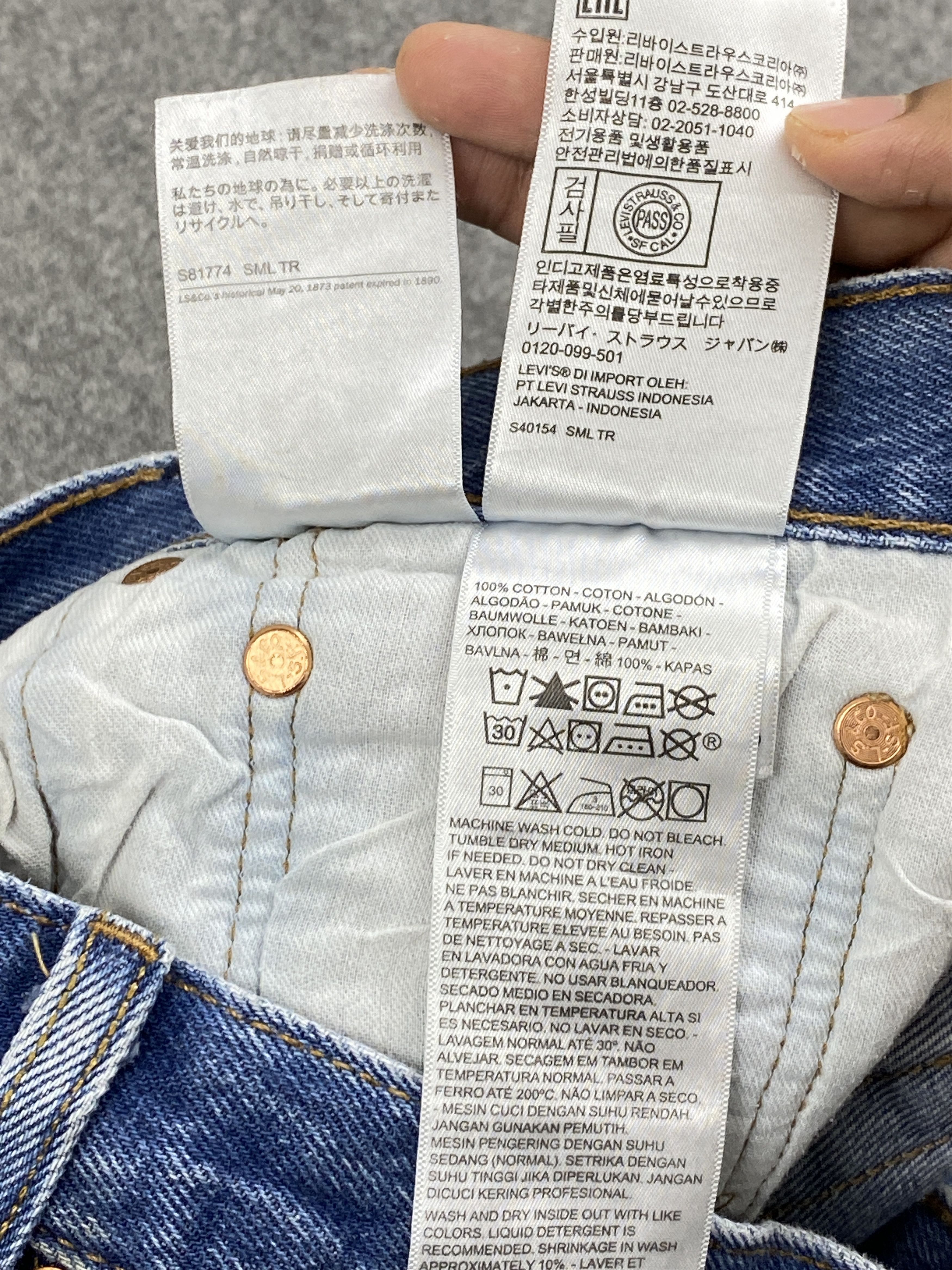 Levi's × Vintage Blue Denim Vintage Levis 501 Denim Size US 35 - 8 Thumbnail