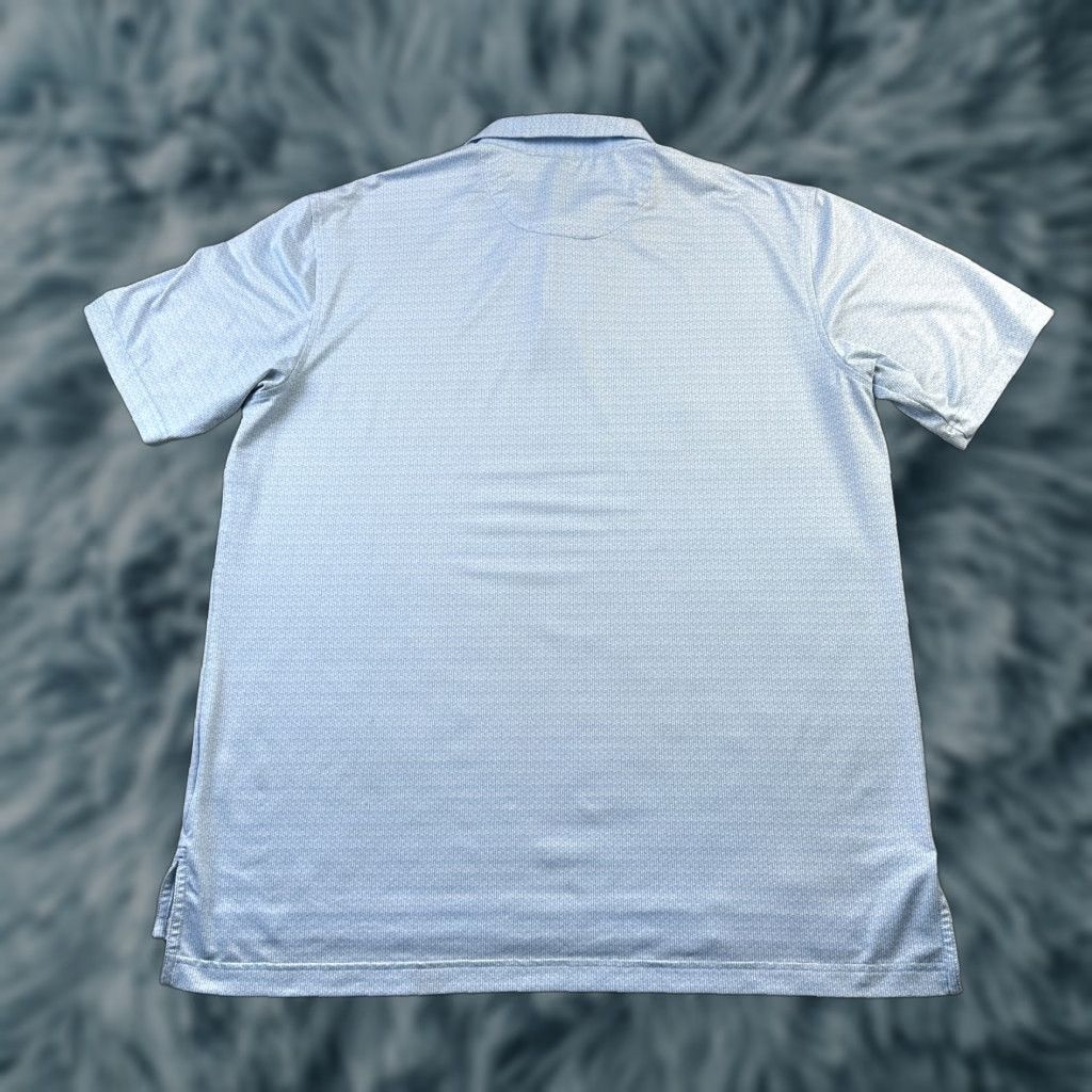 Peter Millar Peter Millar Polo Shirt Mens Large Blue Summer Comfort All Over Print Tees Size US L / EU 52-54 / 3 - 1 Thumbnail